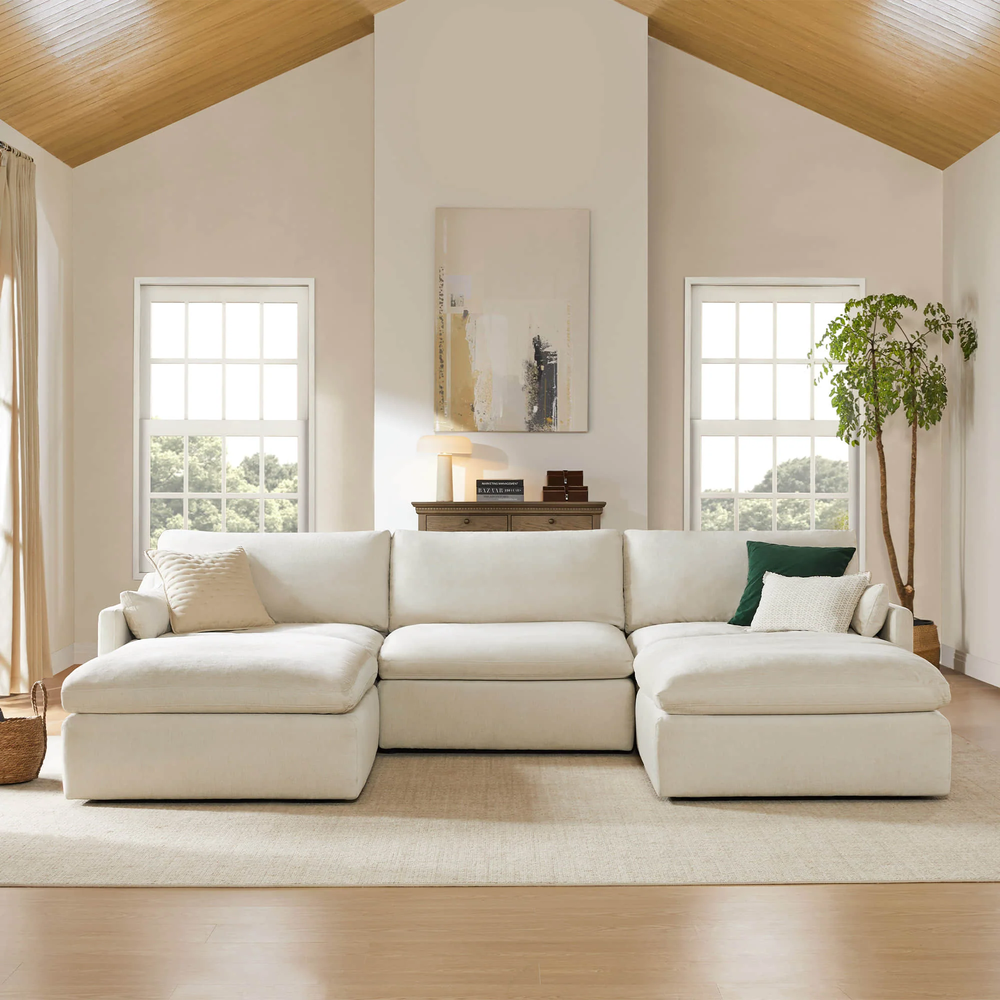 Kenna Modular 5 Seat Sofa Chaise Sectional - Image 2