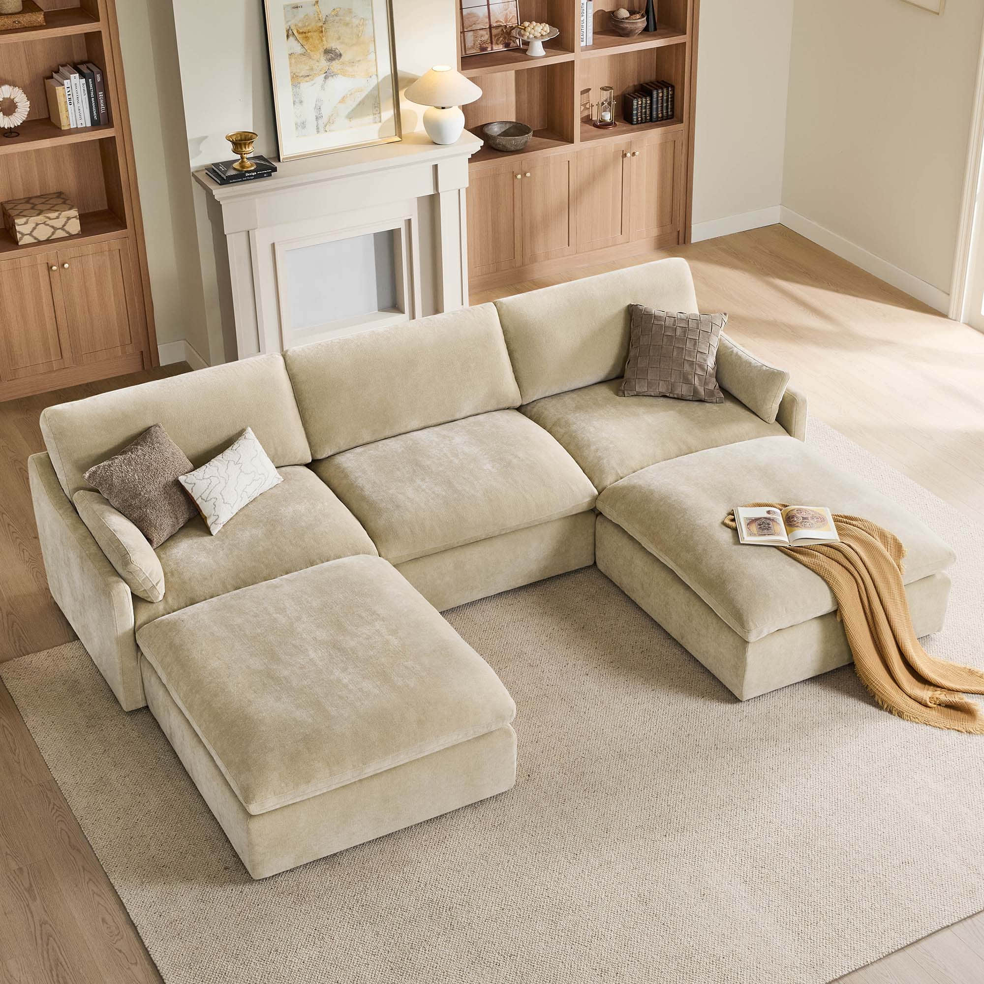 Kenna Modular 5 Seat Sofa Chaise Sectional - Image 26