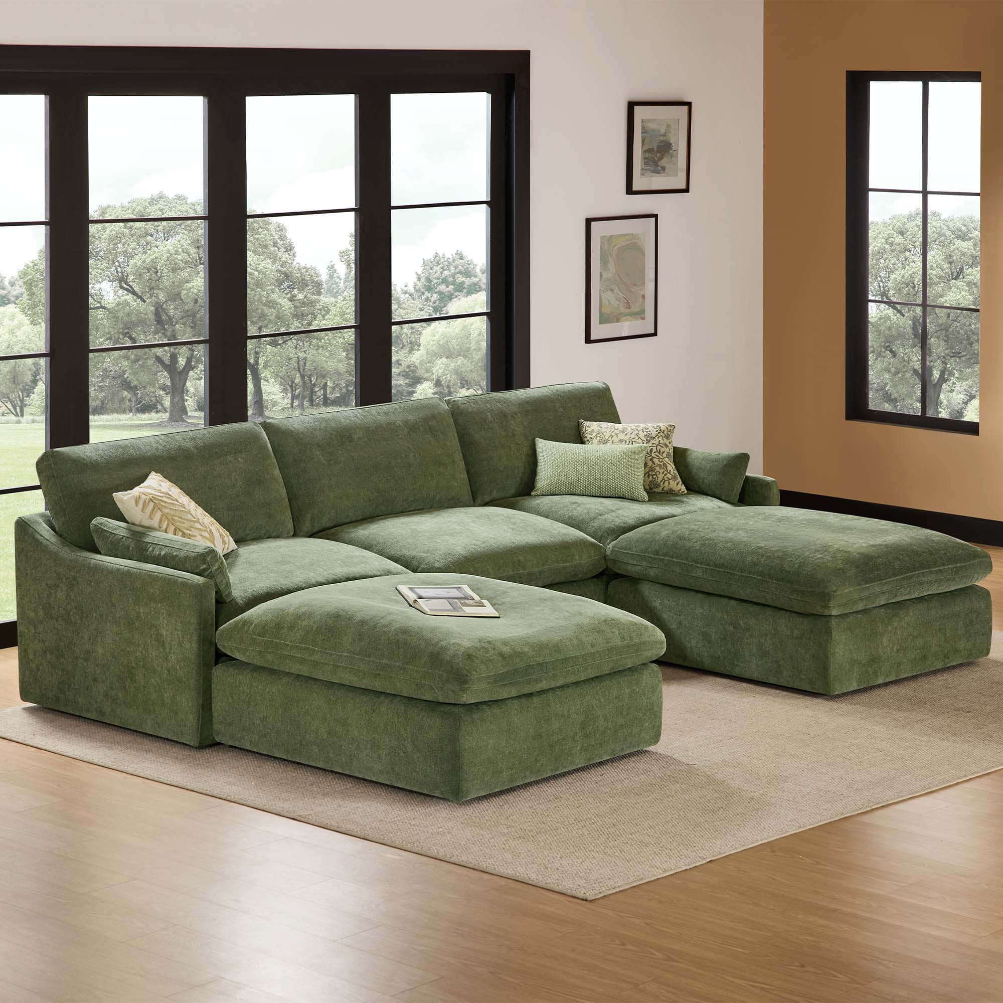 Kenna Modular 5 Seat Sofa Chaise Sectional - Image 28