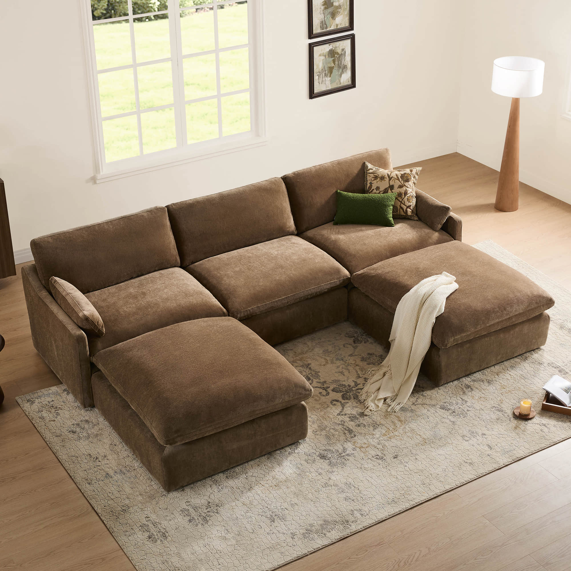 Kenna Modular 5 Seat Sofa Chaise Sectional - Image 33