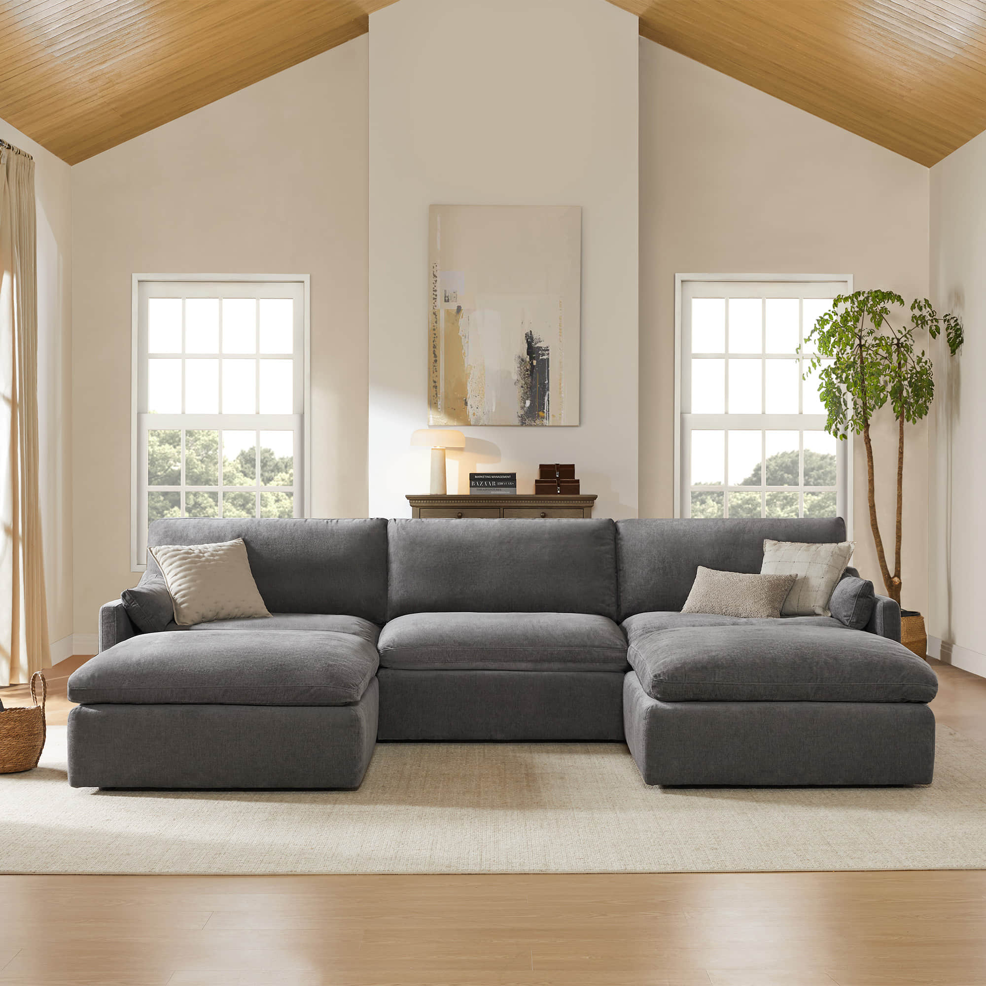 Kenna Modular 5 Seat Sofa Chaise Sectional - Image 8
