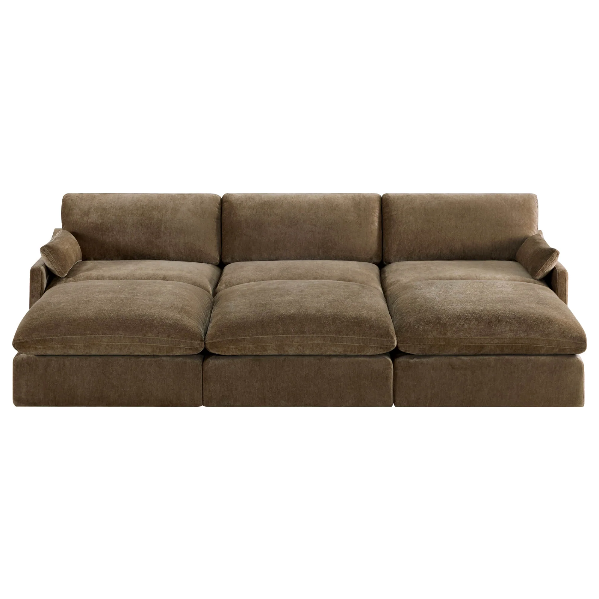 Kenna 6 Seat Modular Sofa Pit Sectional - Image 10