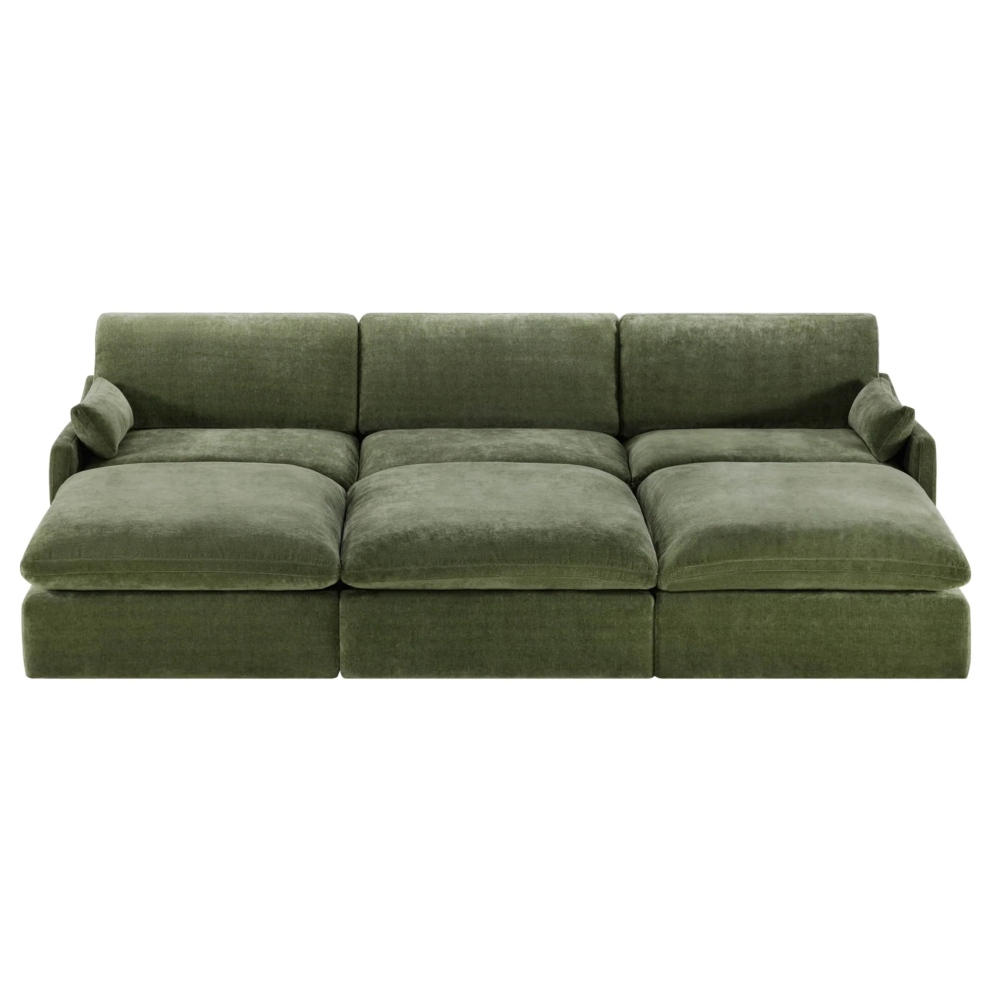 Kenna 6 Seat Modular Sofa Pit Sectional - Image 16