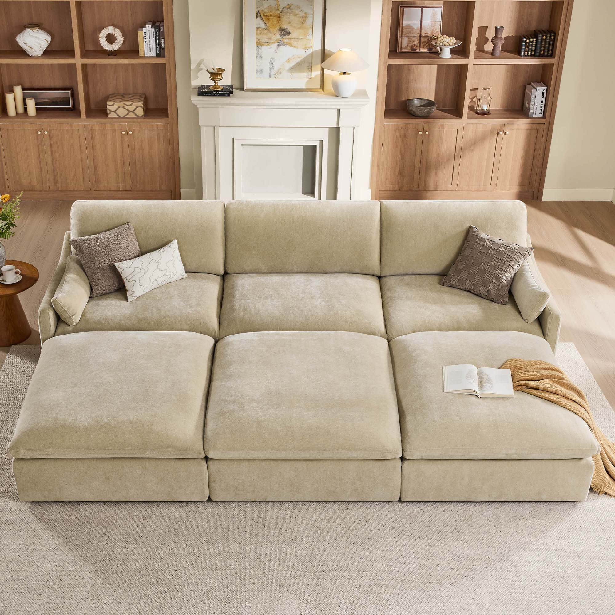 Kenna 6 Seat Modular Sofa Pit Sectional - Image 19
