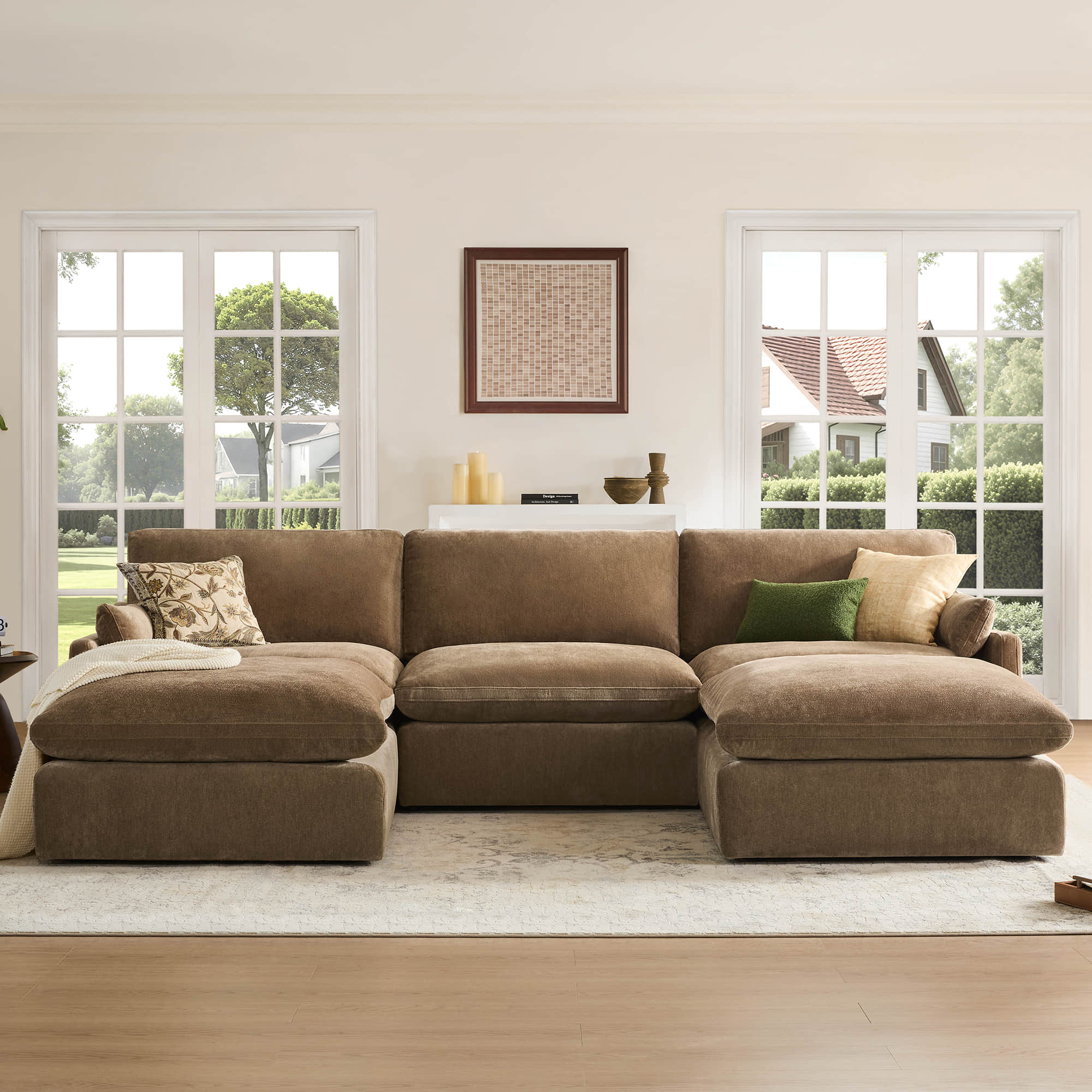 Kenna 6 Seat Modular Sofa Pit Sectional - Image 35