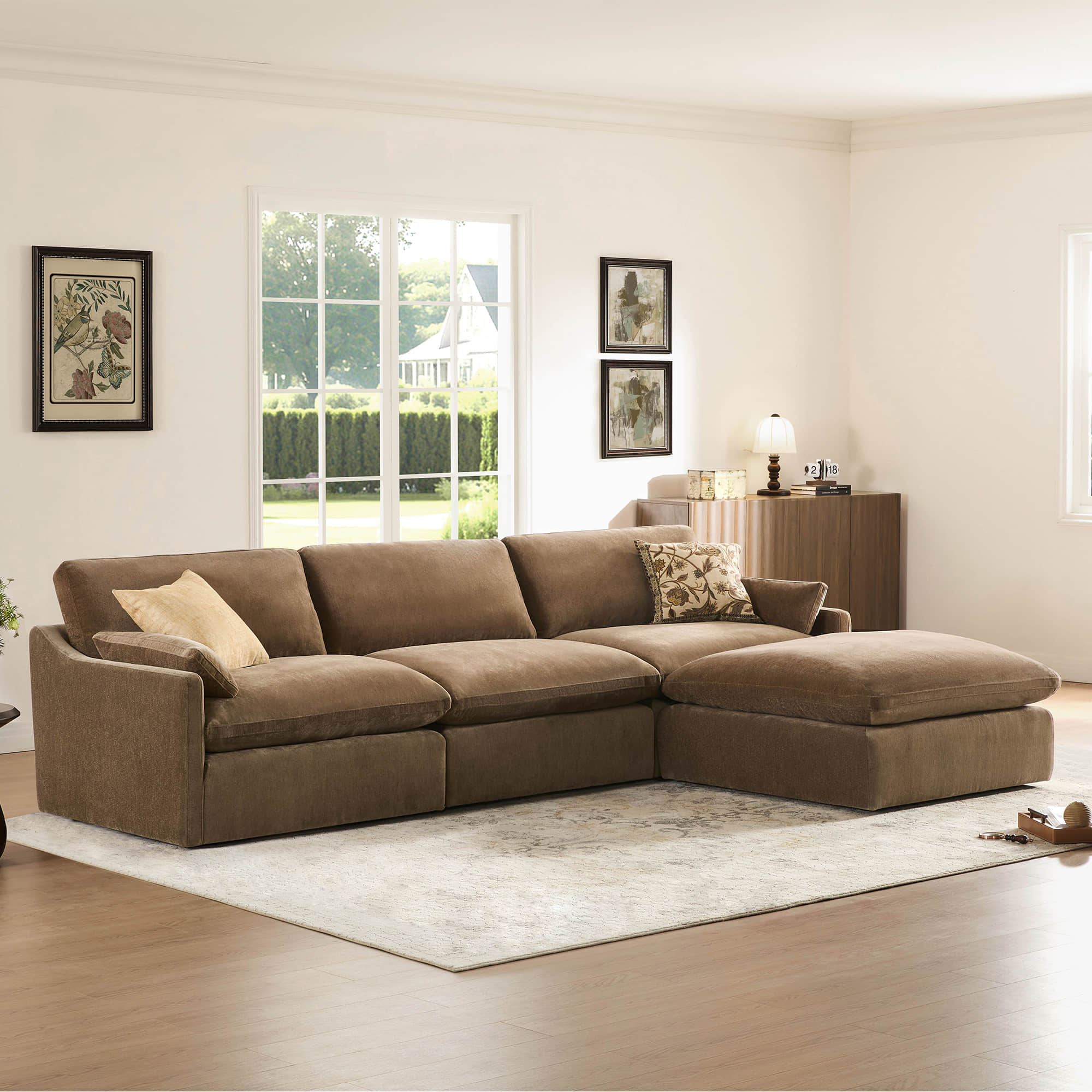 Kenna 6 Seat Modular Sofa Pit Sectional - Image 42