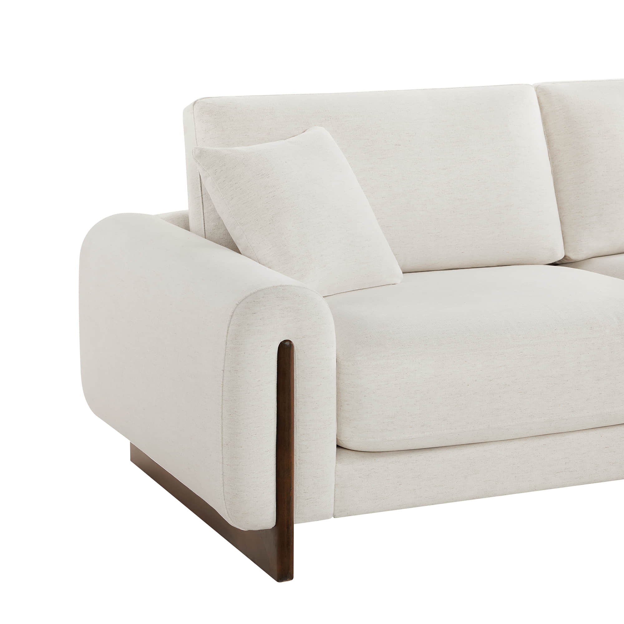 Kiara 3-Seater Chenille Sofa with Birch Wood Base - Image 13