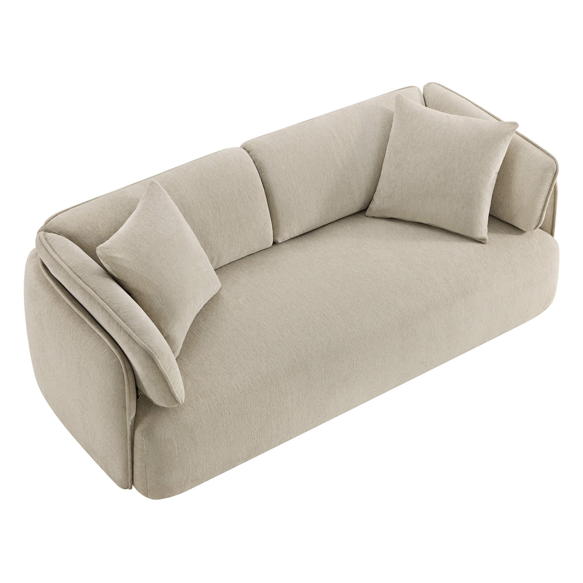Lauren Modern Wraparound 3-Seater Sofa with Feather Filling - Image 11