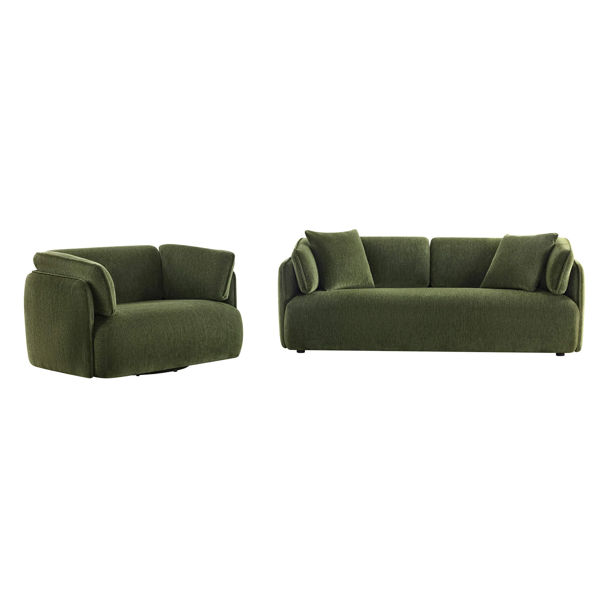 Lauren Modern Wraparound 3-Seater Sofa with Feather Filling - Image 23