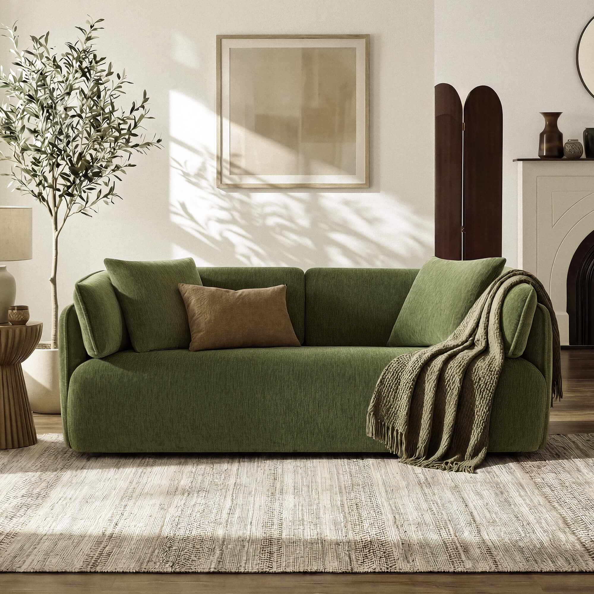 Lauren Modern Wraparound 3-Seater Sofa with Feather Filling - Image 31