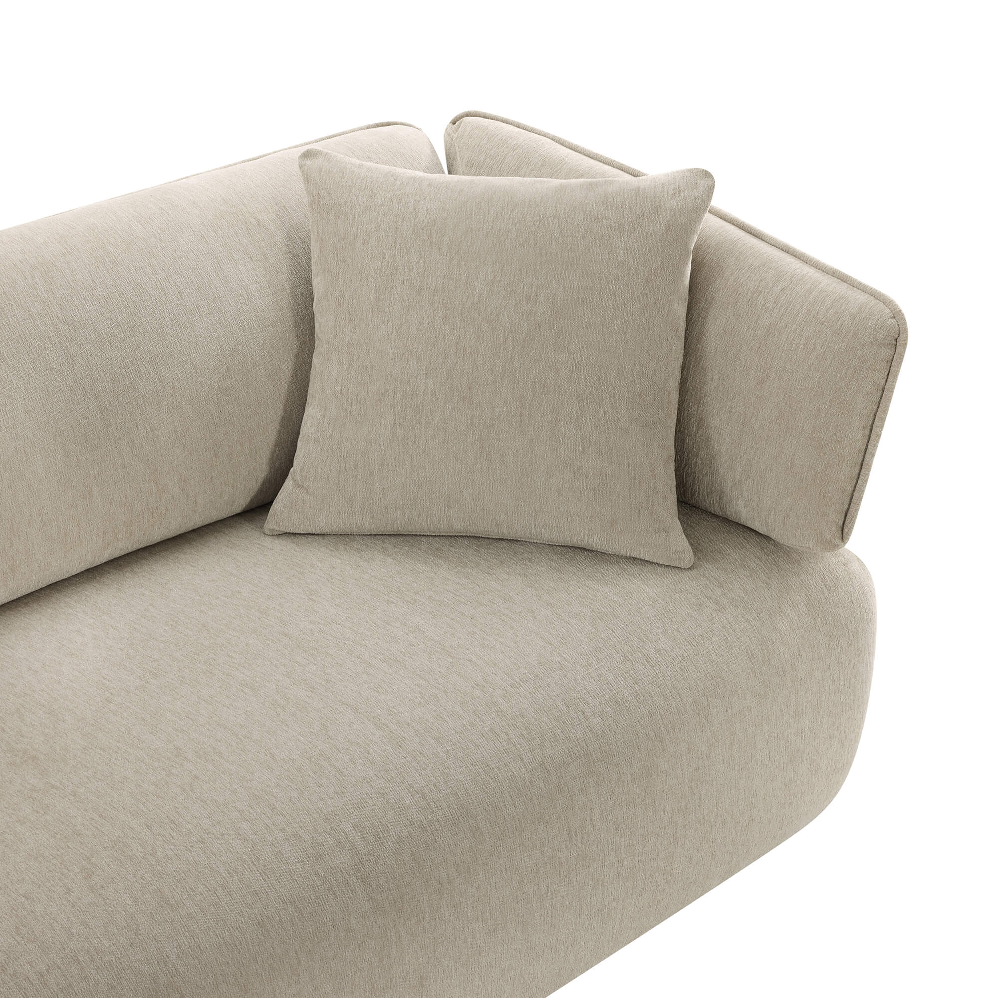 Lauren Modern Wraparound 3-Seater Sofa with Feather Filling - Image 4
