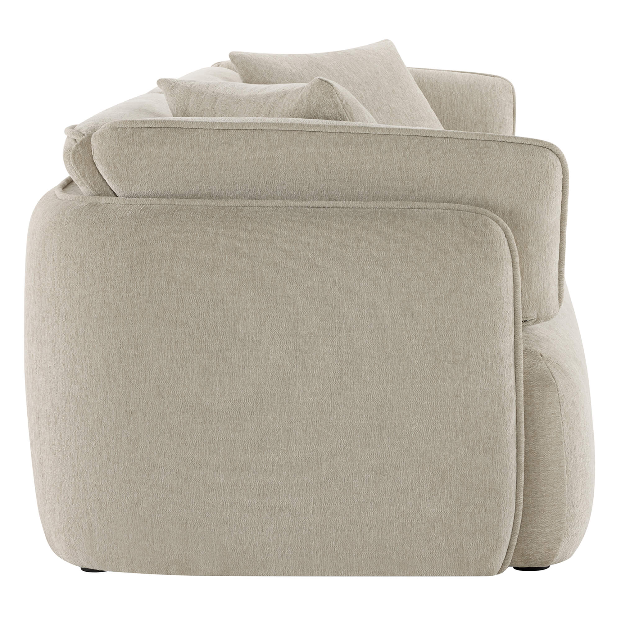 Lauren Modern Wraparound 3-Seater Sofa with Feather Filling - Image 9