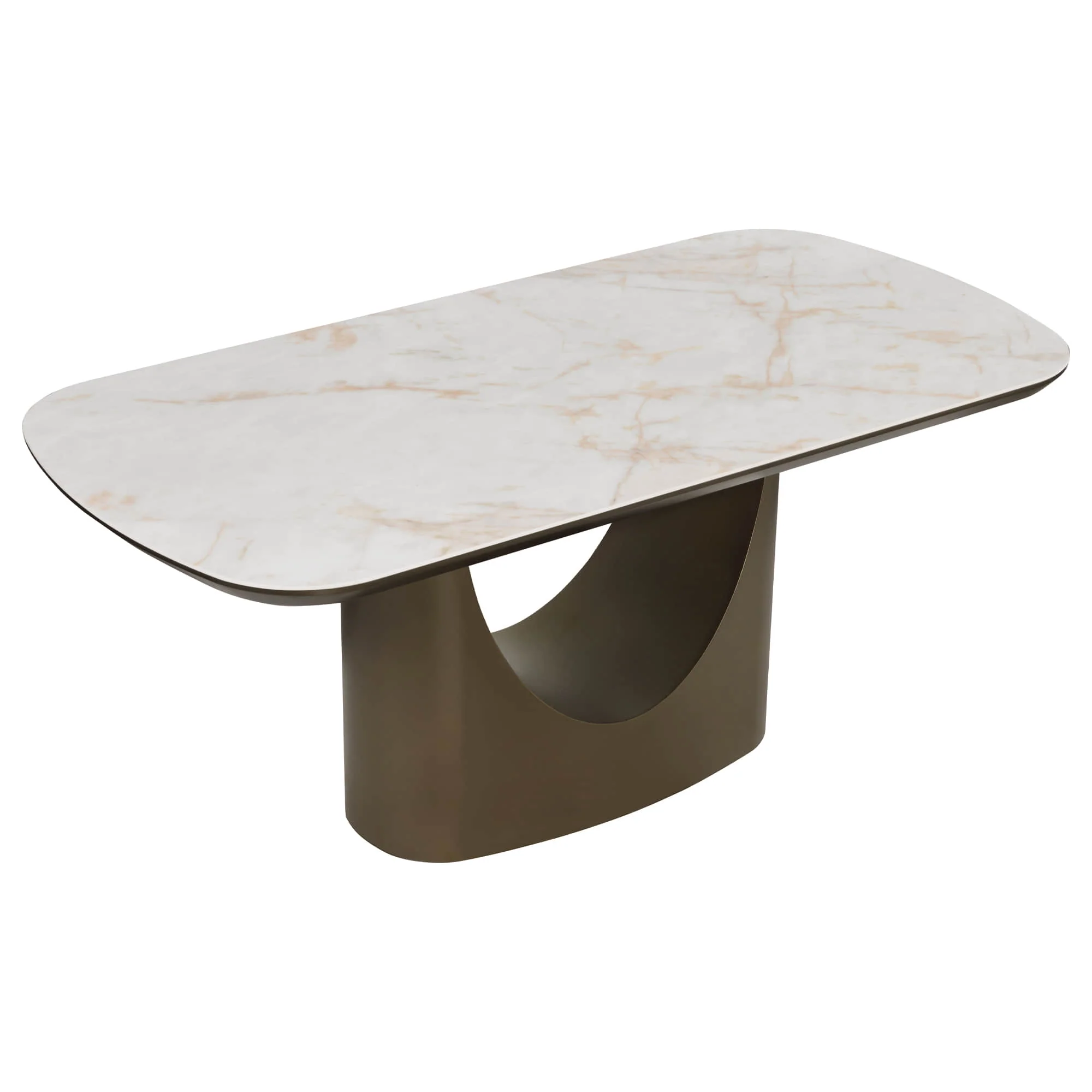 71” Layla Sintered Stone Elegant Soft-Corner Dining Table - Image 15