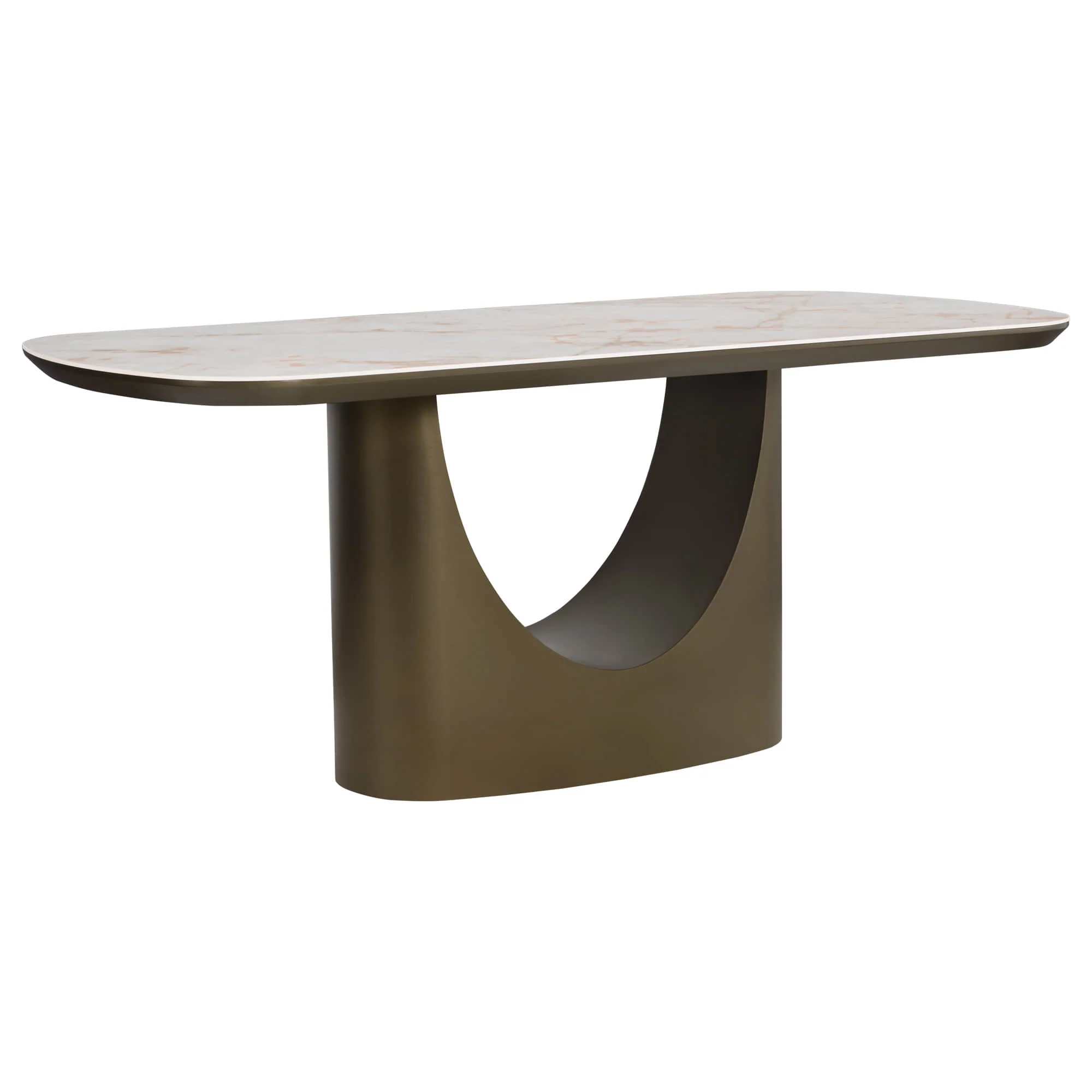 71” Layla Sintered Stone Elegant Soft-Corner Dining Table - Image 14