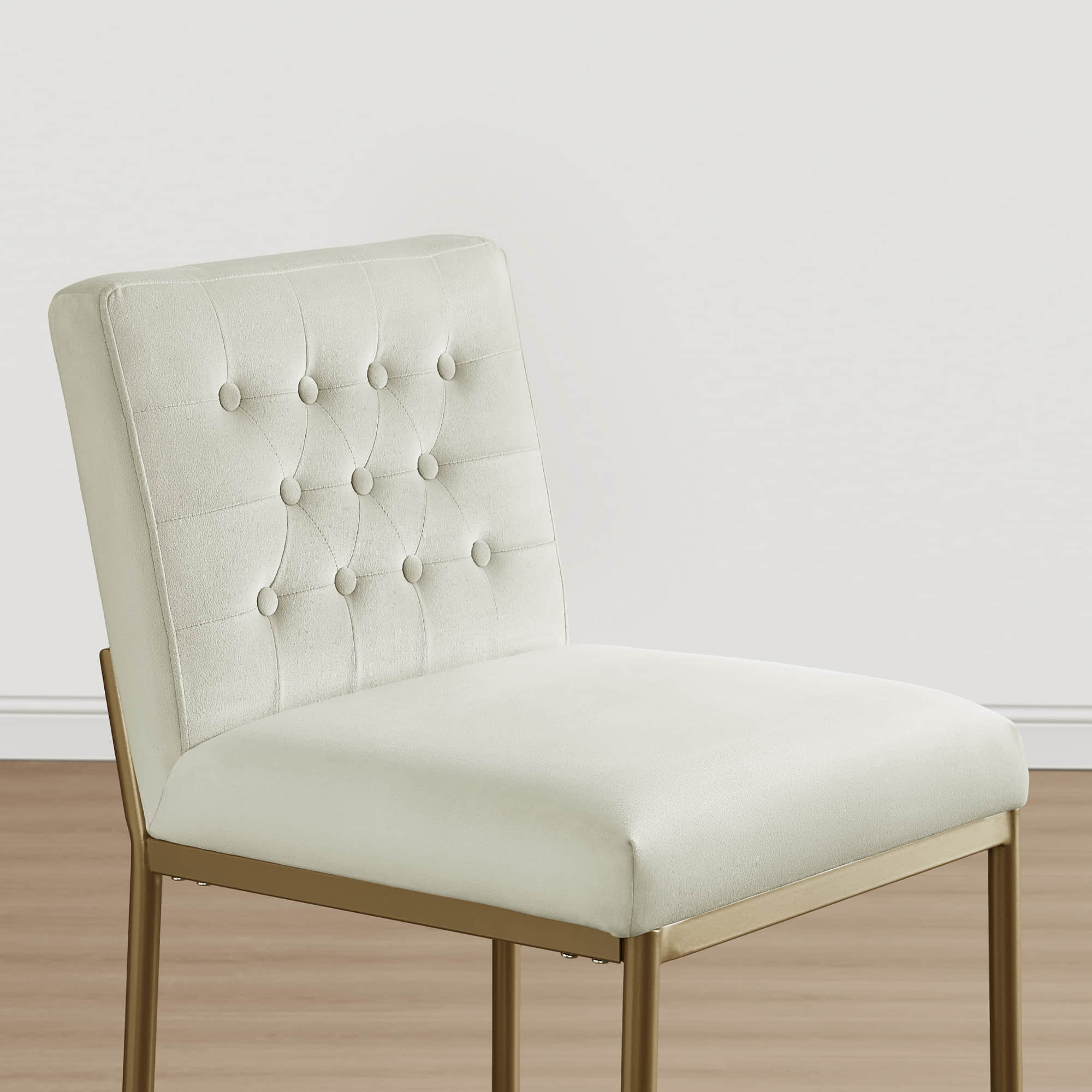 Layla Retro Tufted-design Counter Stool with Metal Base (Set of 2） - Image 15