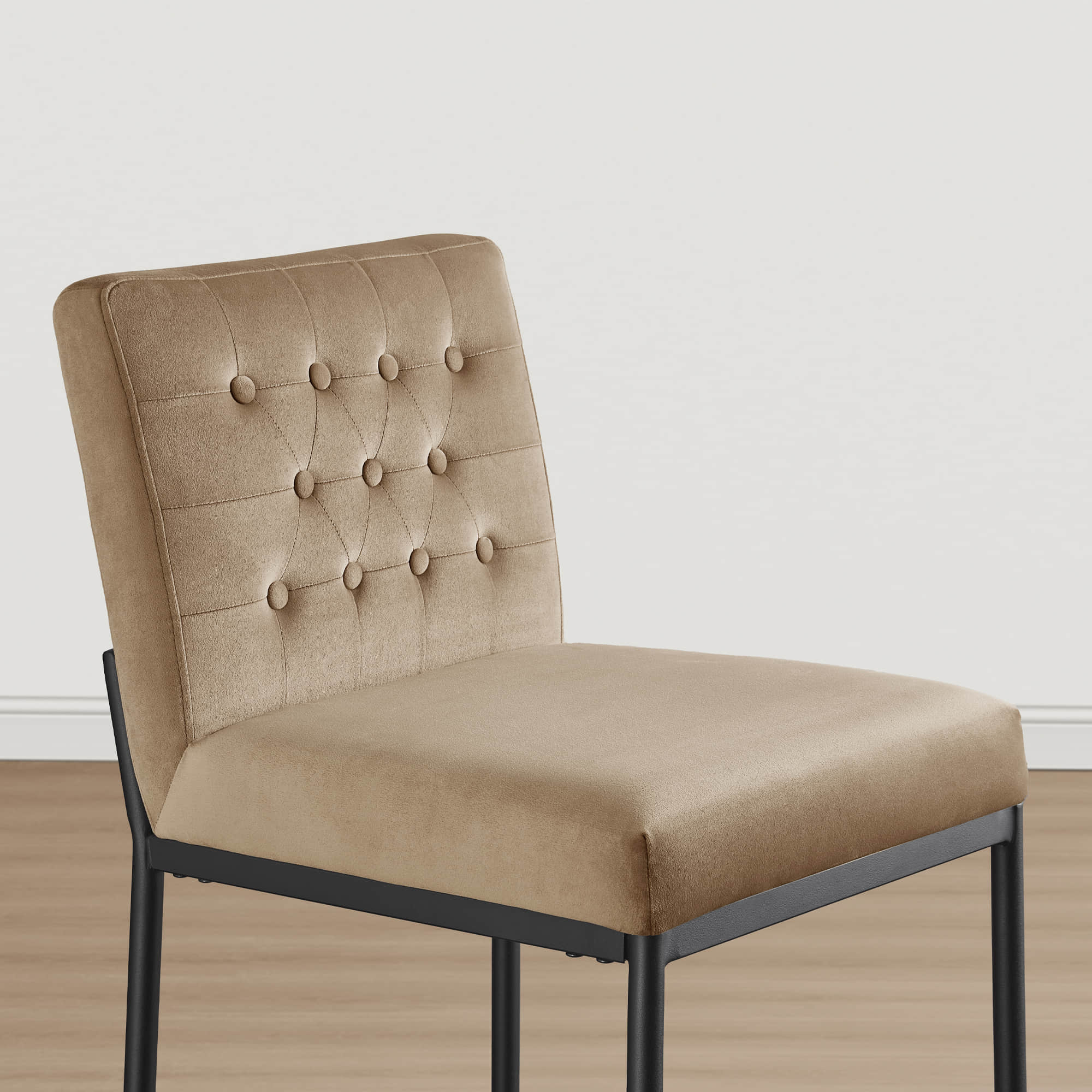 Layla Retro Tufted-design Counter Stool with Metal Base (Set of 2） - Image 23