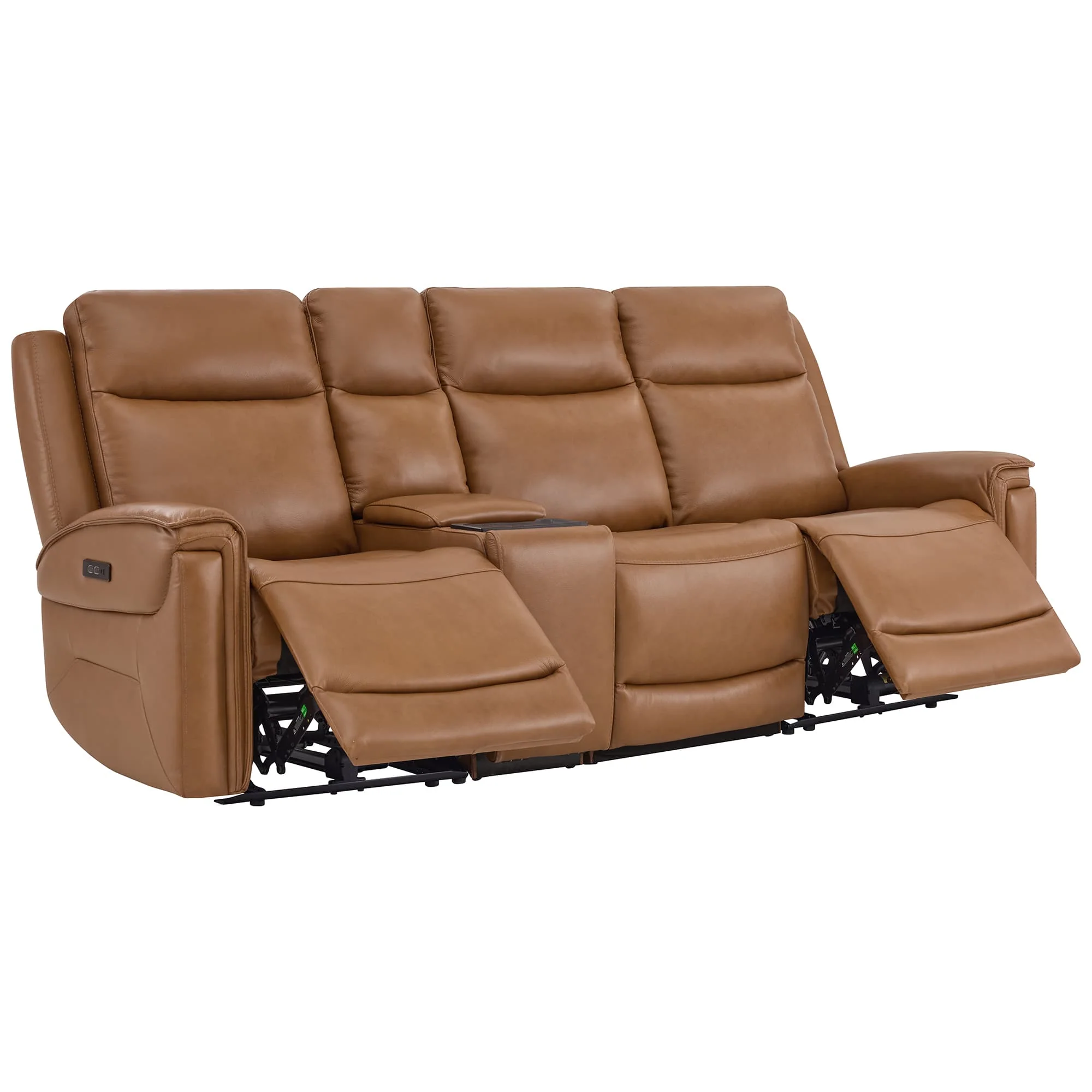 Leif Modern Top-Grain Leather Super Zero Gravity Reclining Sofa - Image 105
