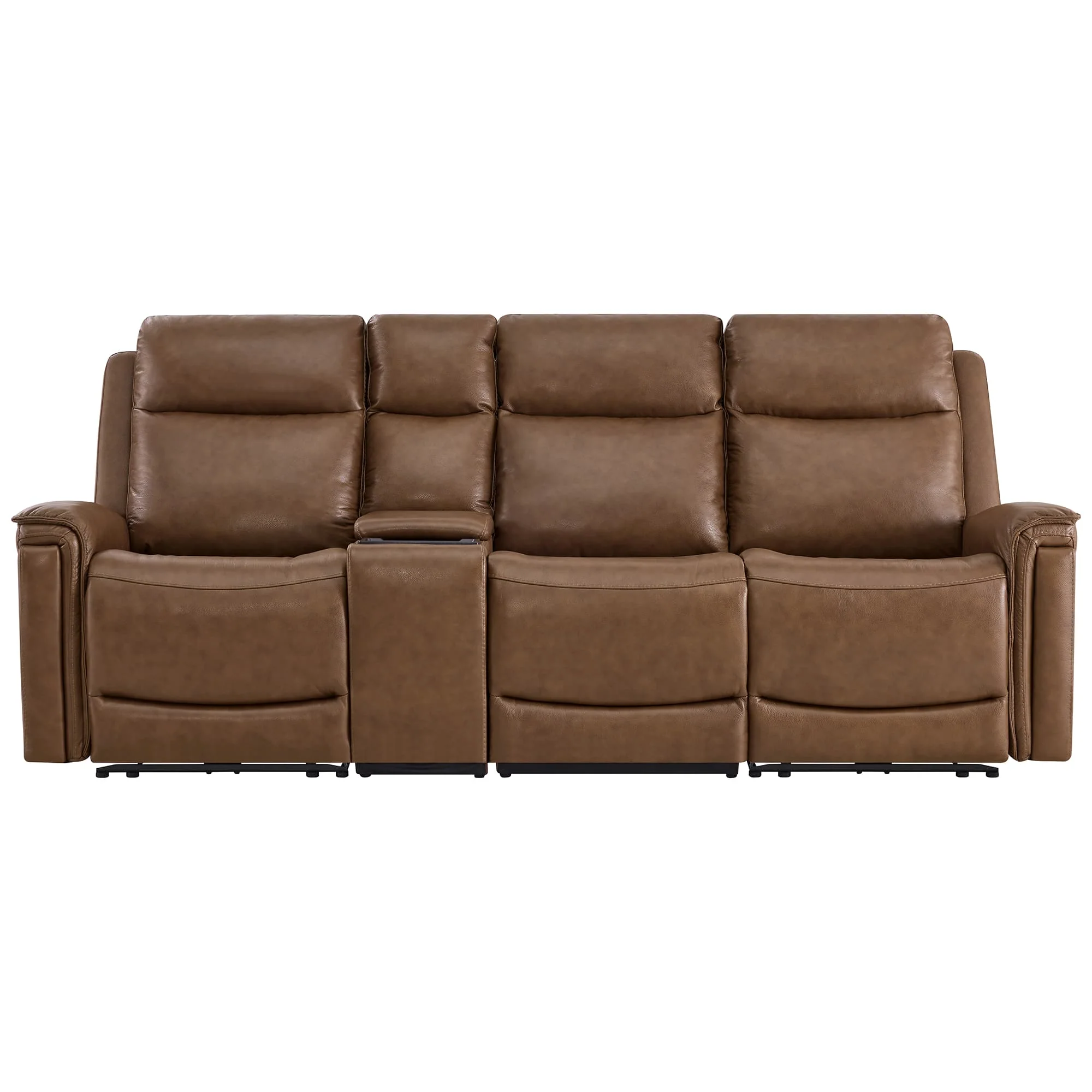 Leif Modern Top-Grain Leather Super Zero Gravity Reclining Sofa - Image 72
