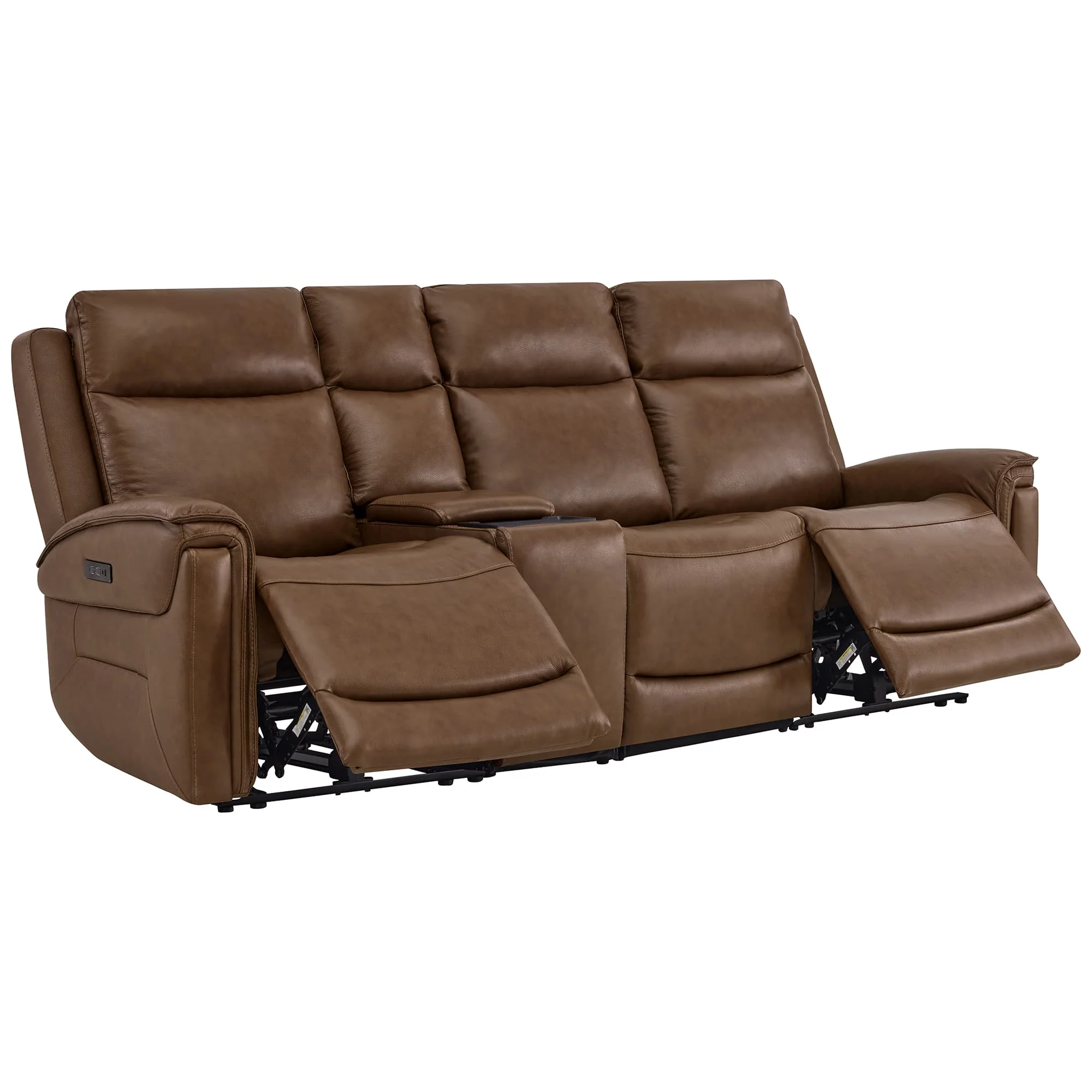 Leif Modern Top-Grain Leather Super Zero Gravity Reclining Sofa - Image 84
