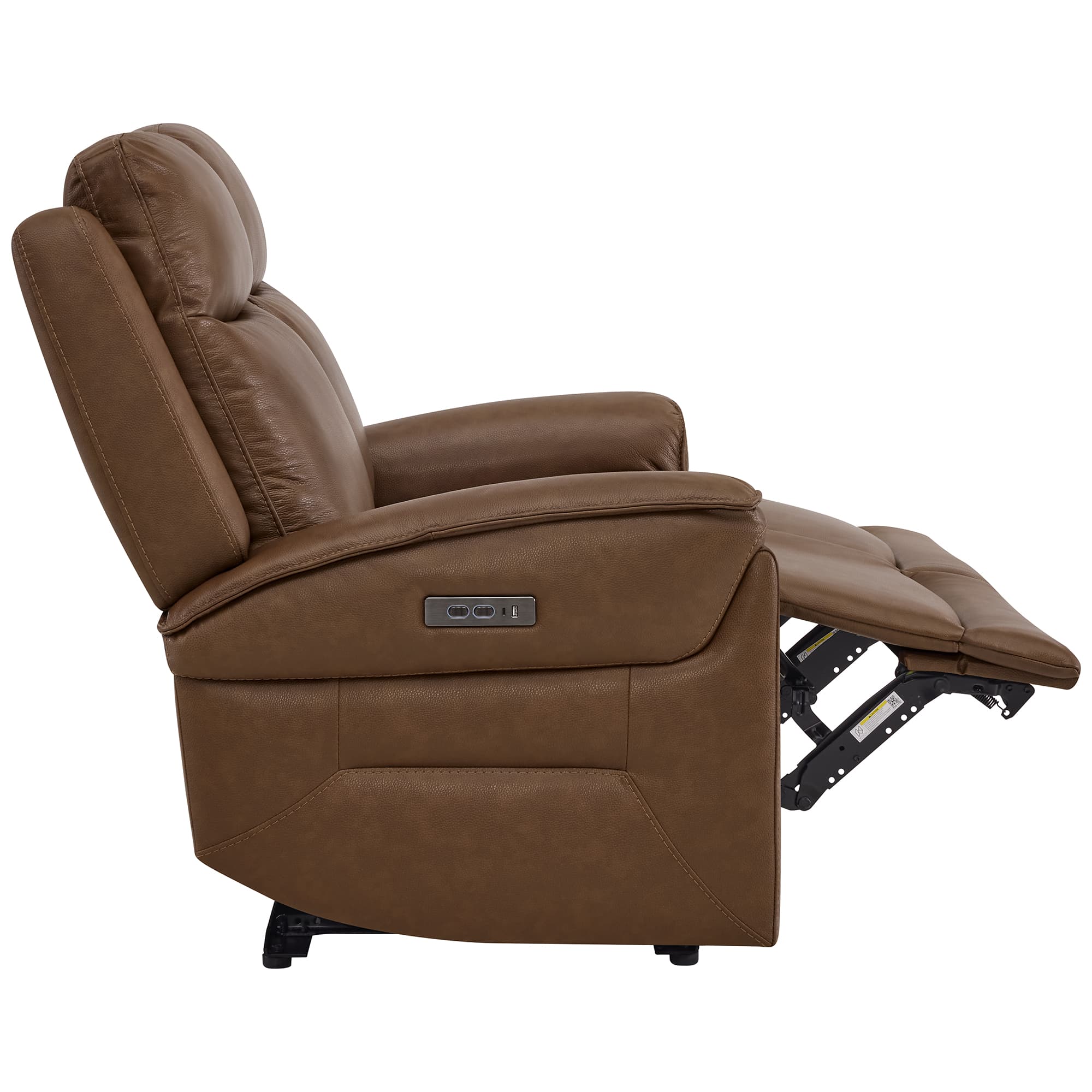 Leif Modern Top-Grain Leather Super Zero Gravity Reclining Sofa - Image 87