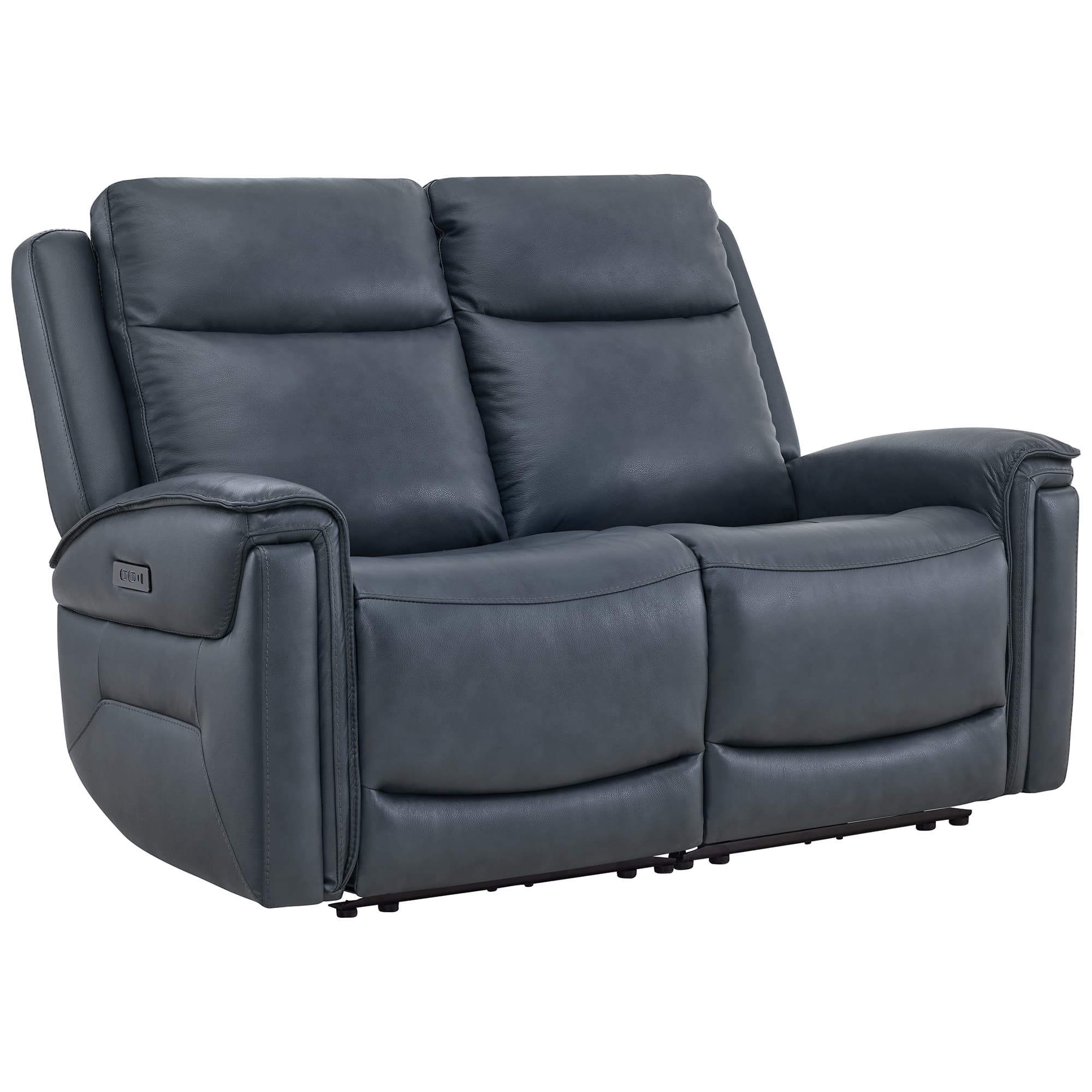 Leif Modern Top-Grain Leather Super Zero Gravity Reclining Sofa - Image 98