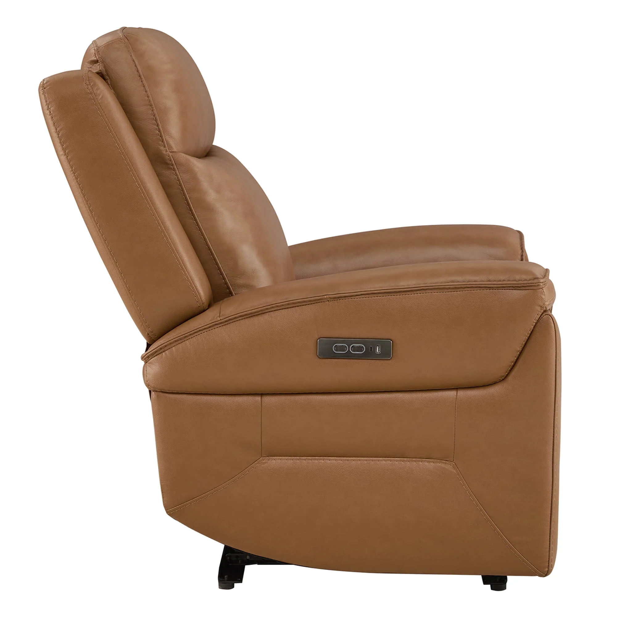 Leif Super Zero Gravity Power Leather Recliner - Image 51