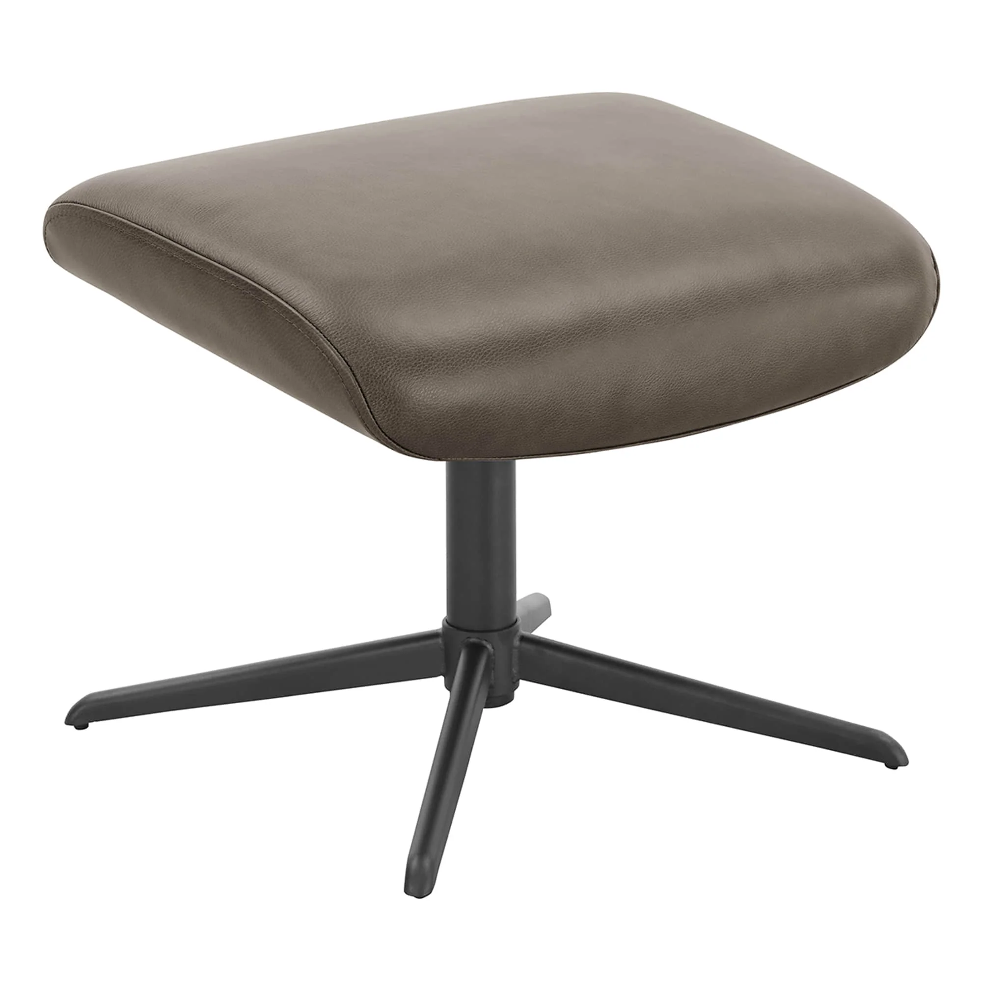 Leslie Genuine Leather Swivel Reclining Chair & Ottoman - Image 28