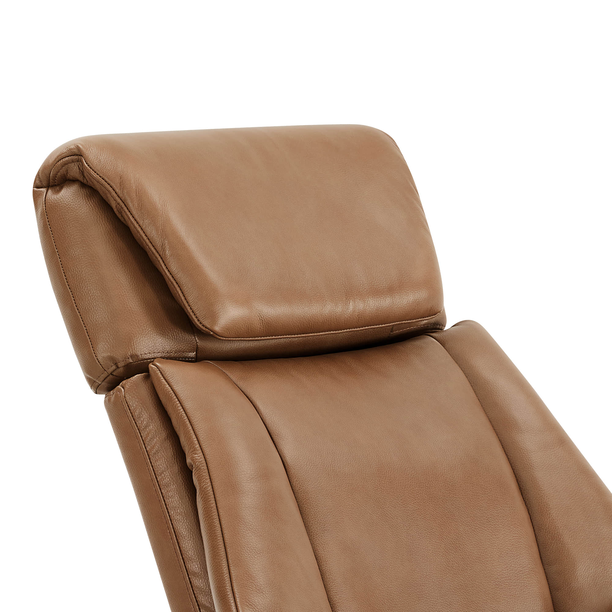 Leslie Genuine Leather Swivel Reclining Chair & Ottoman - Image 68