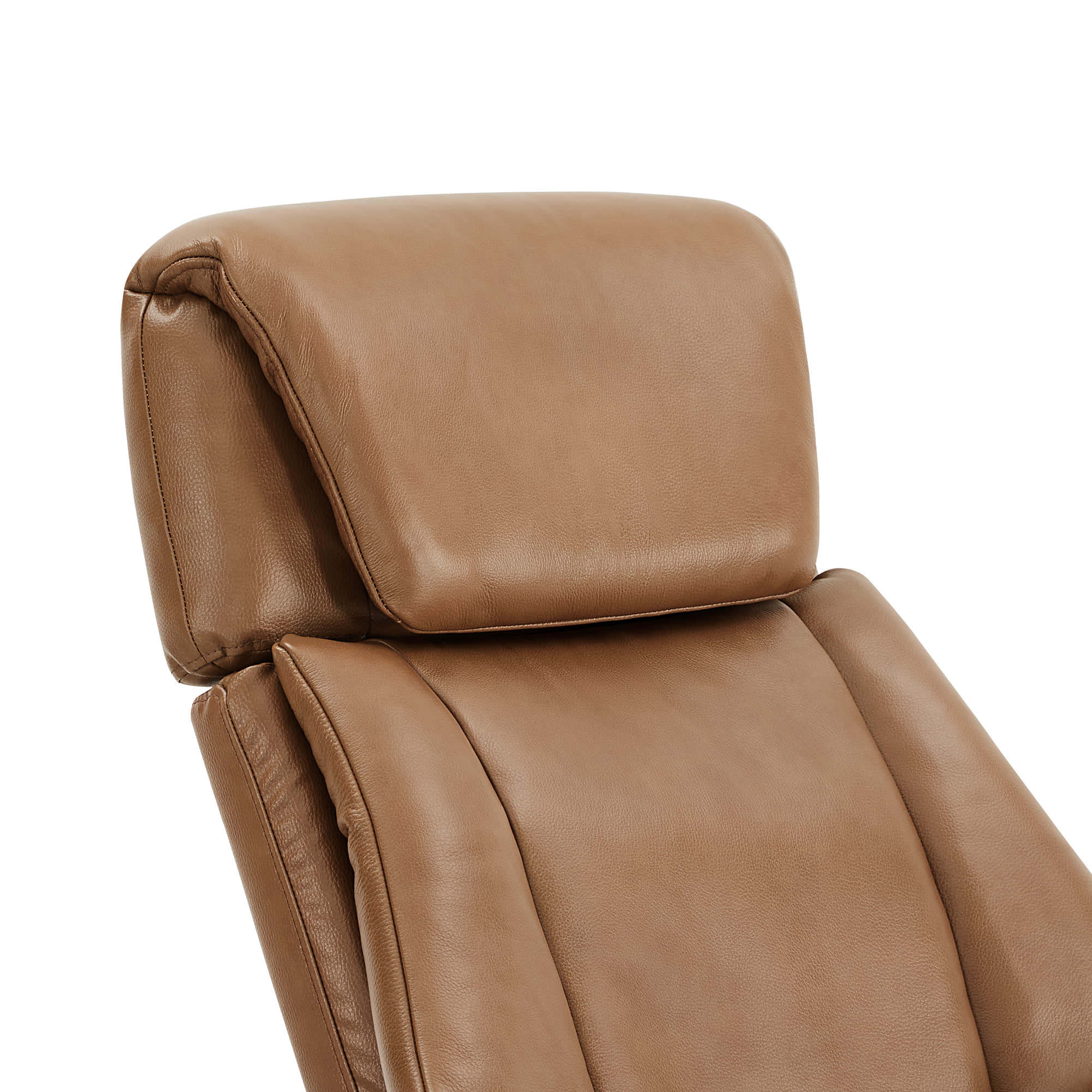 Leslie Genuine Leather Swivel Reclining Chair & Ottoman - Image 69