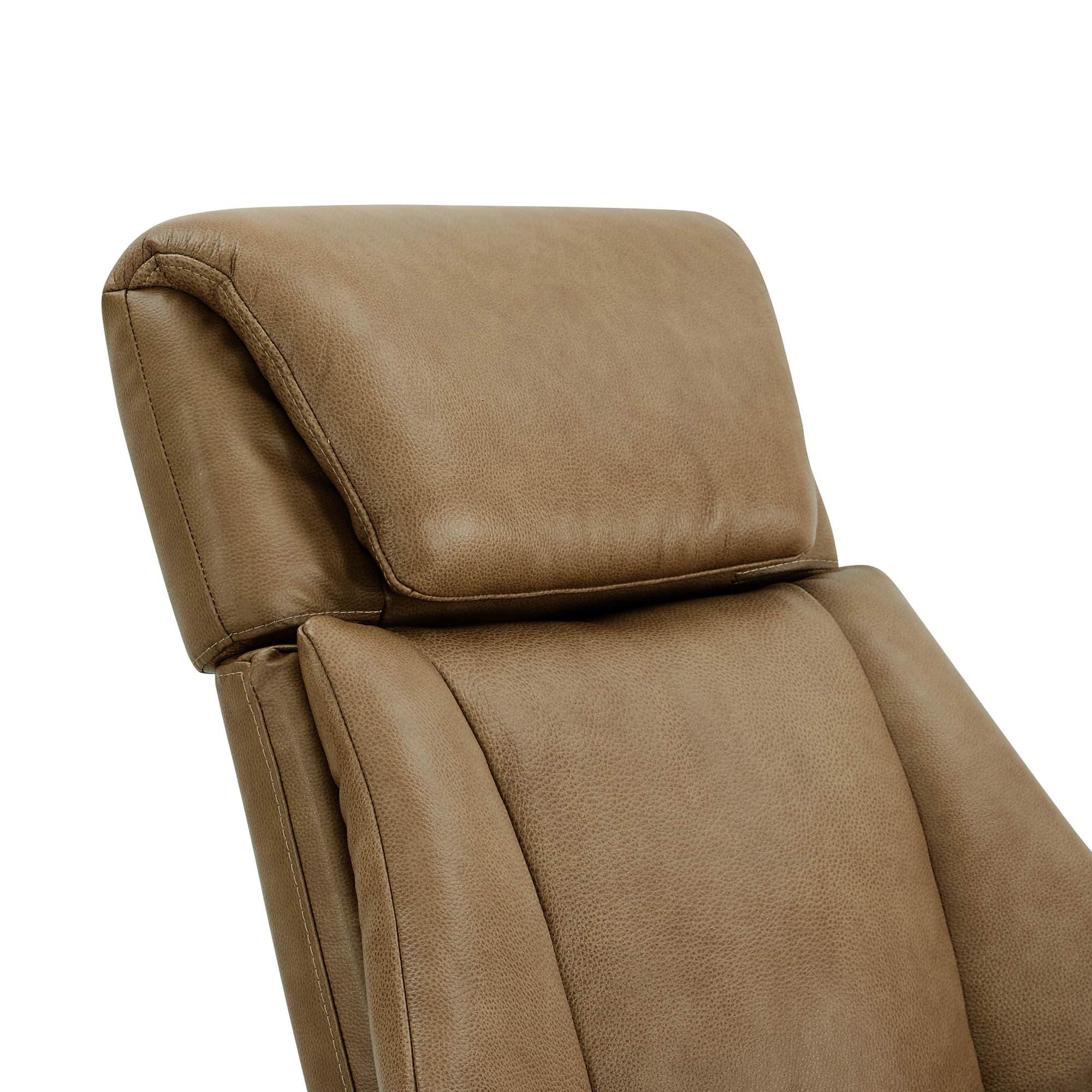 Leslie Genuine Leather Swivel Reclining Chair & Ottoman - Image 72