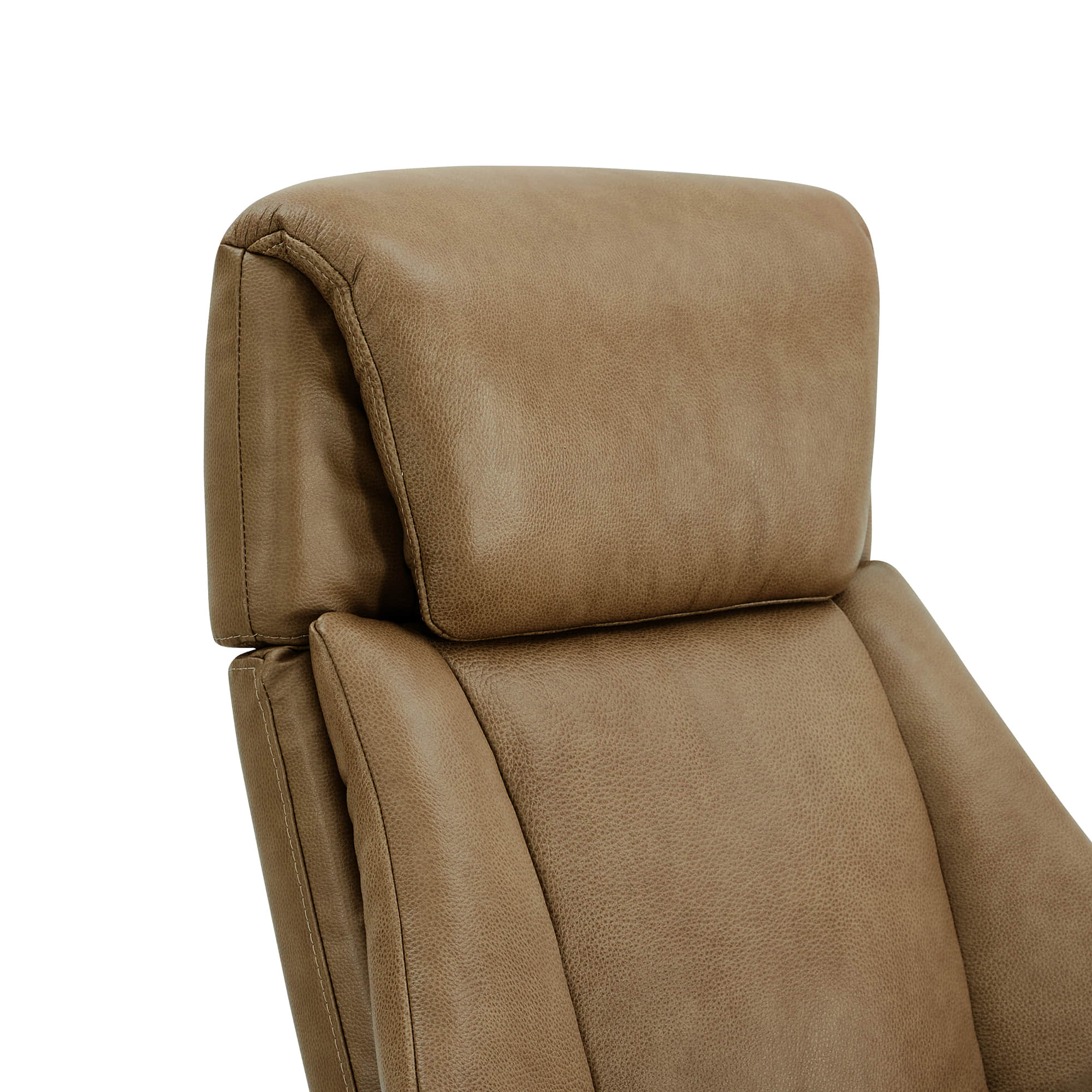Leslie Genuine Leather Swivel Reclining Chair & Ottoman - Image 74