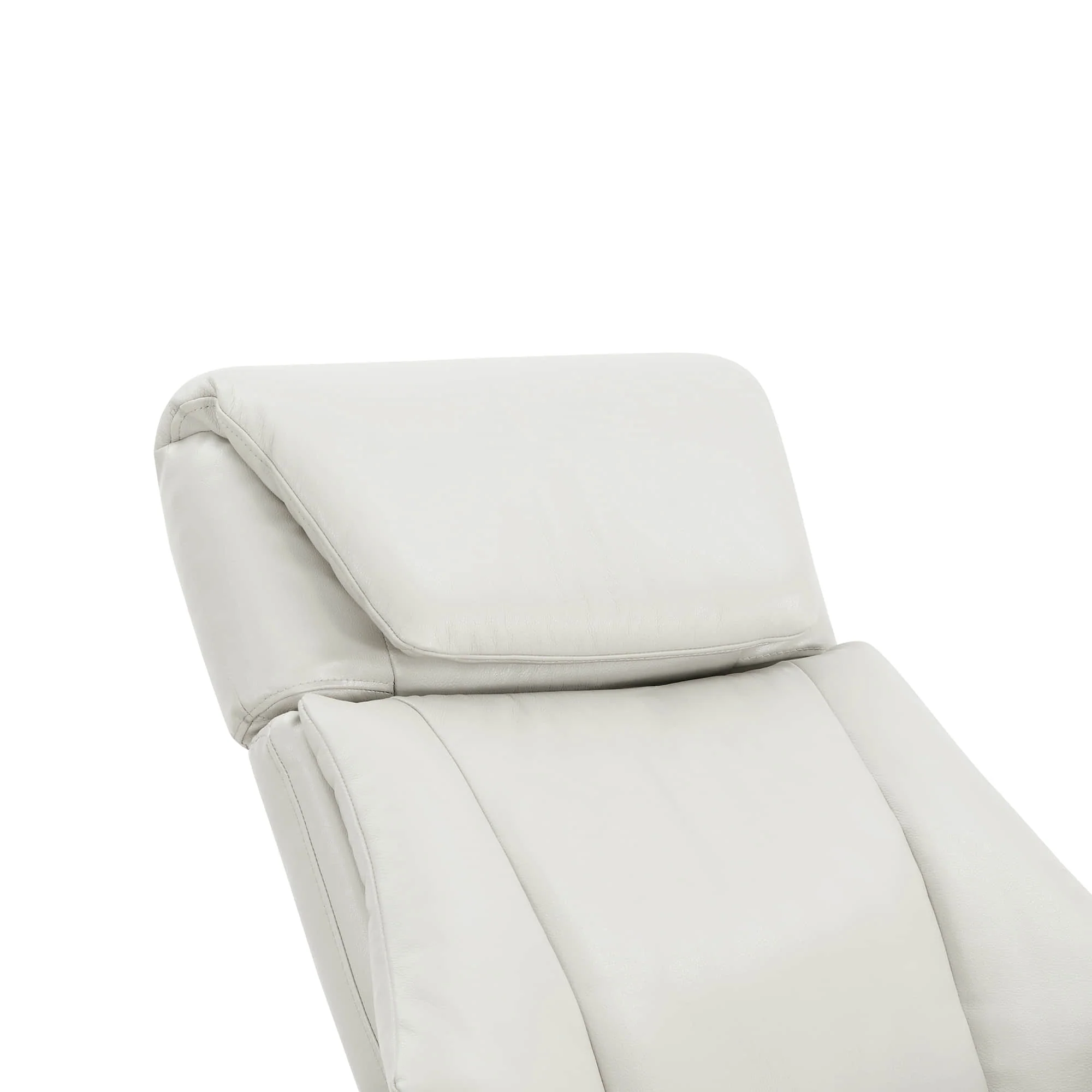 Leslie Genuine Leather Swivel Reclining Chair & Ottoman - Image 80
