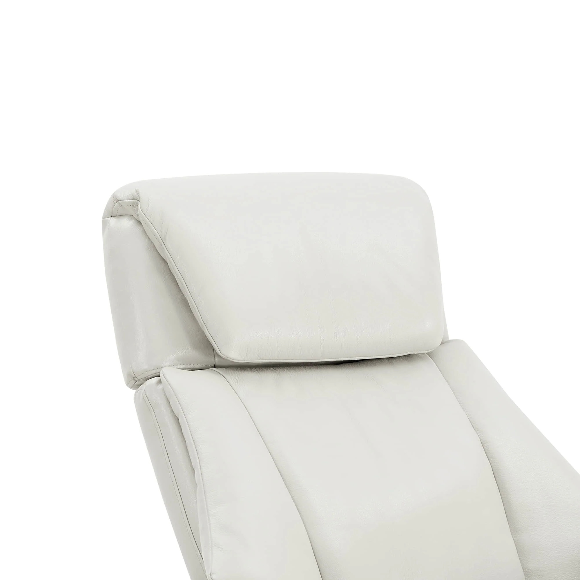 Leslie Genuine Leather Swivel Reclining Chair & Ottoman - Image 81