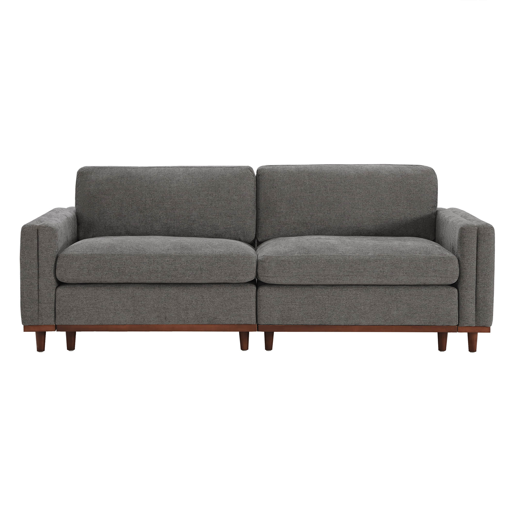 Liam 2-Piece Overstuffed Feather Wood Base Sectional Sofa - Image 12