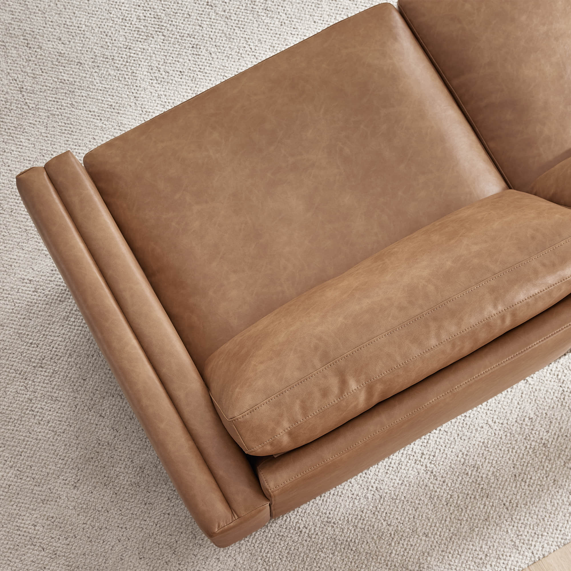 Liam 2-Piece Overstuffed Feather Wood Base Sectional Sofa - Image 23