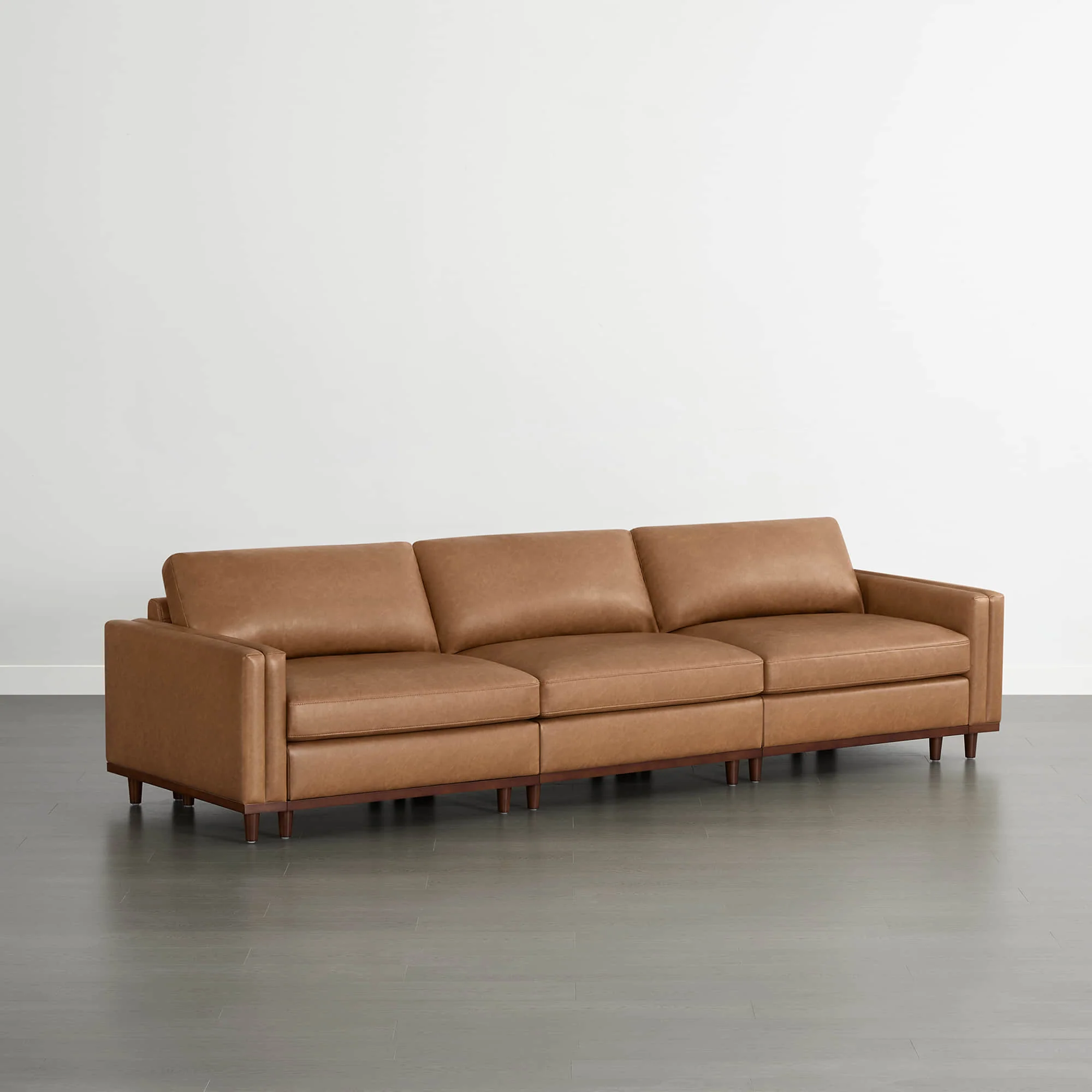 Liam 3-Piece Overstuffed Feather Wood Base Sectional Sofa - Image 58