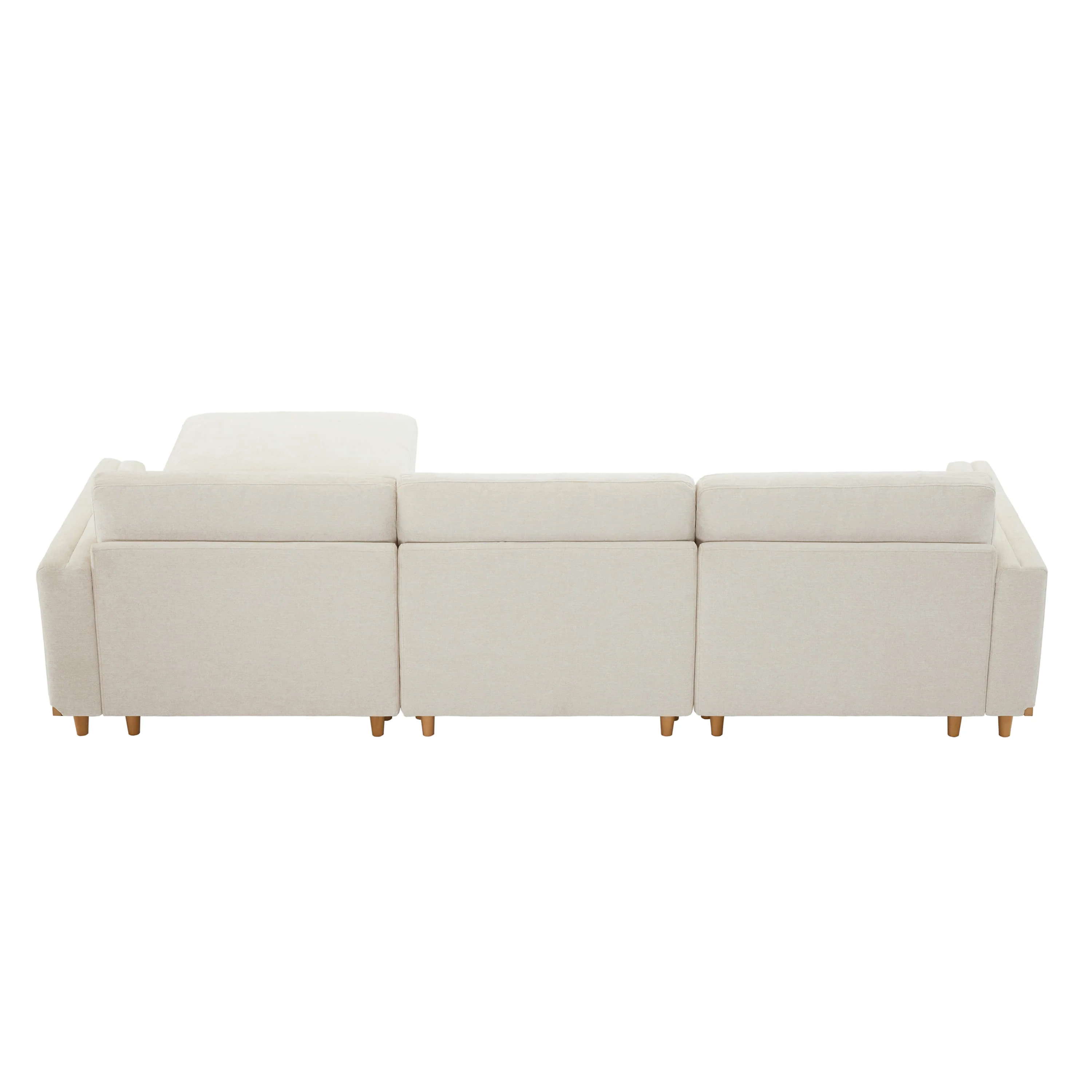 Liam 4-Piece Overstuffed Feather Wood Base Sectional Sofa - Image 16