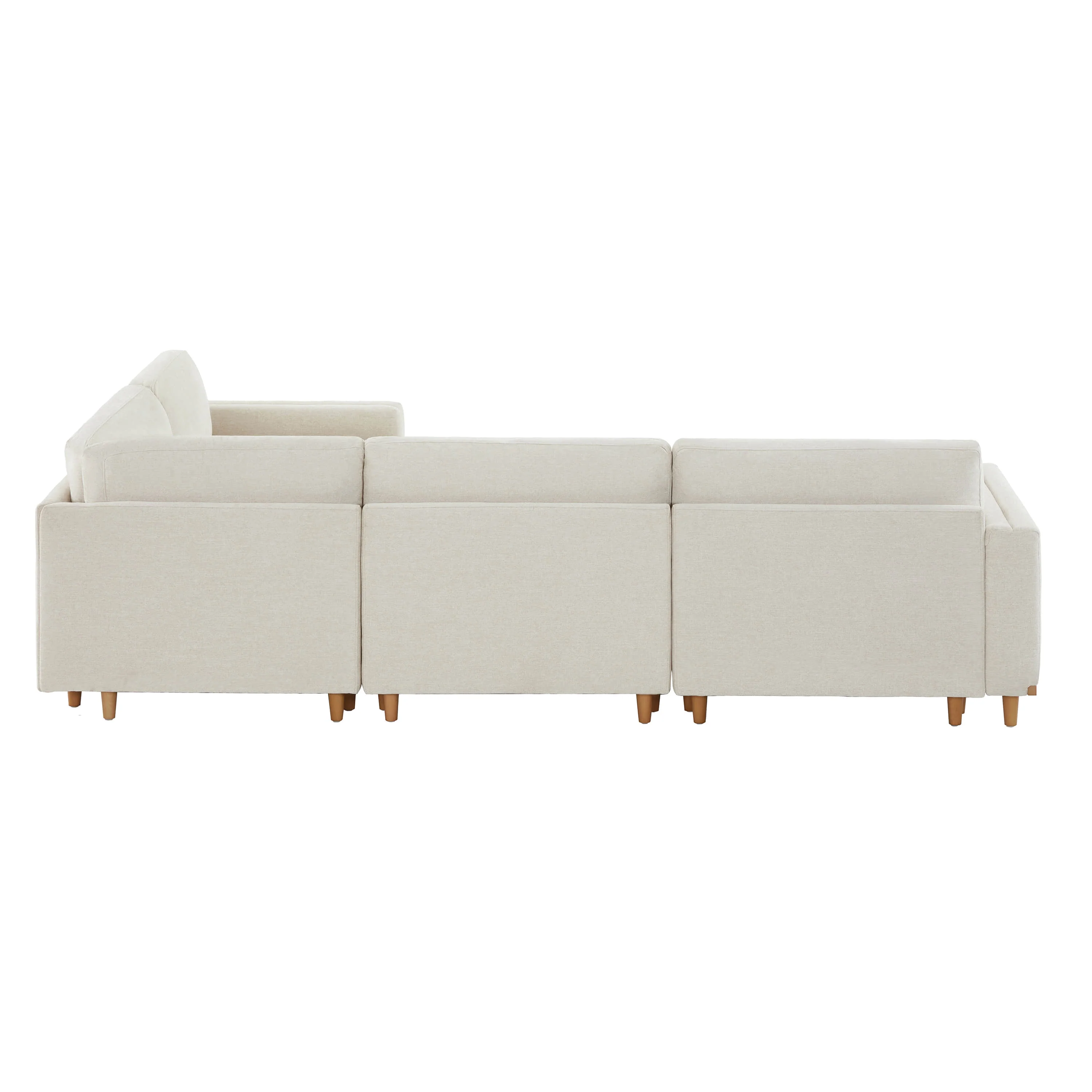 Liam 4-Piece Overstuffed Feather Wood Base Sectional Sofa - Image 35