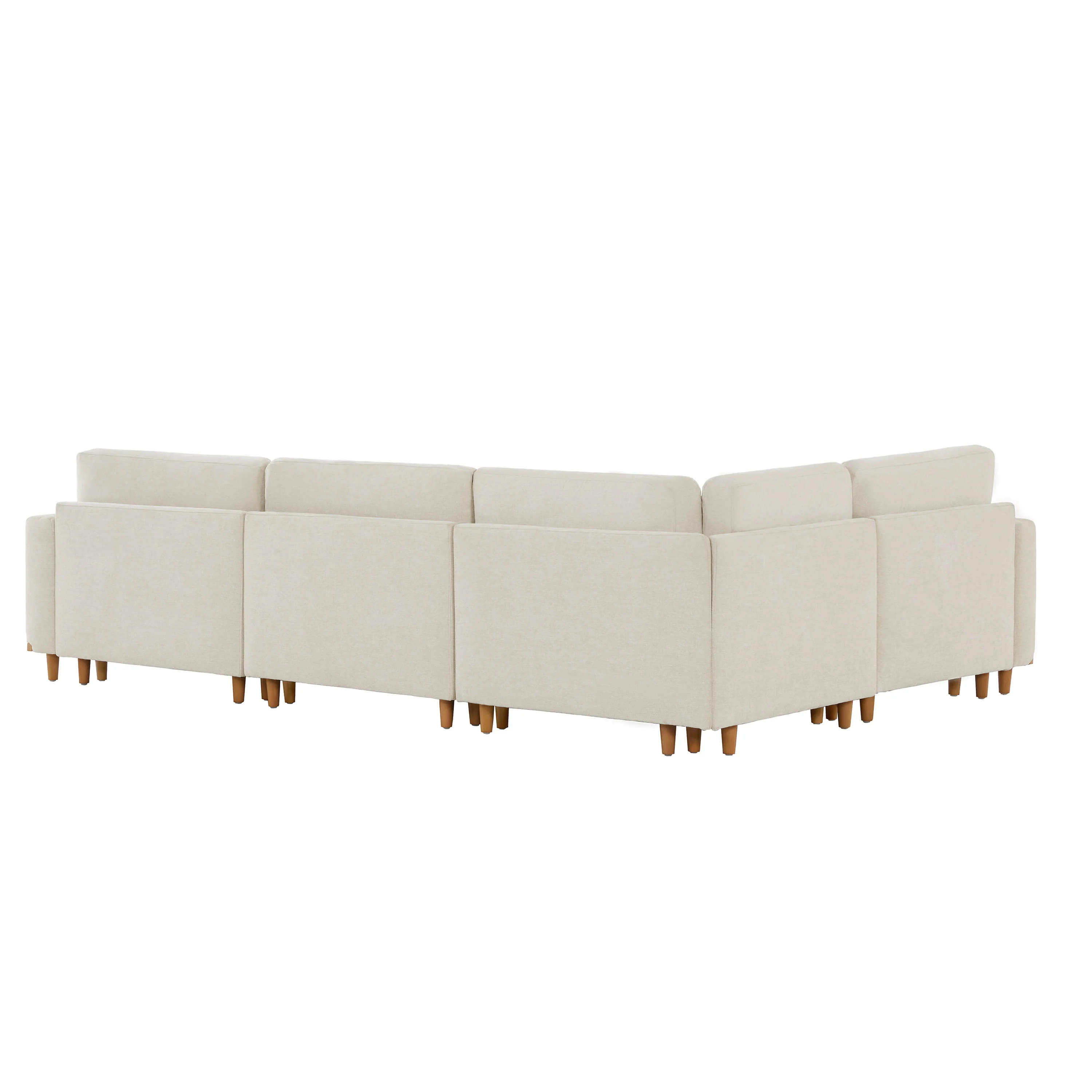 Liam 4-Piece Overstuffed Feather Wood Base Sectional Sofa - Image 39