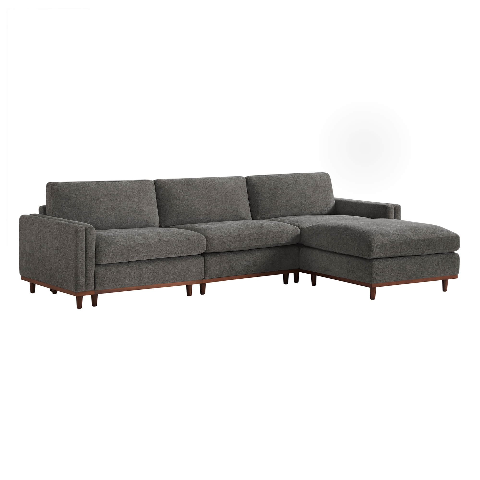 Liam 4-Piece Overstuffed Feather Wood Base Sectional Sofa - Image 50