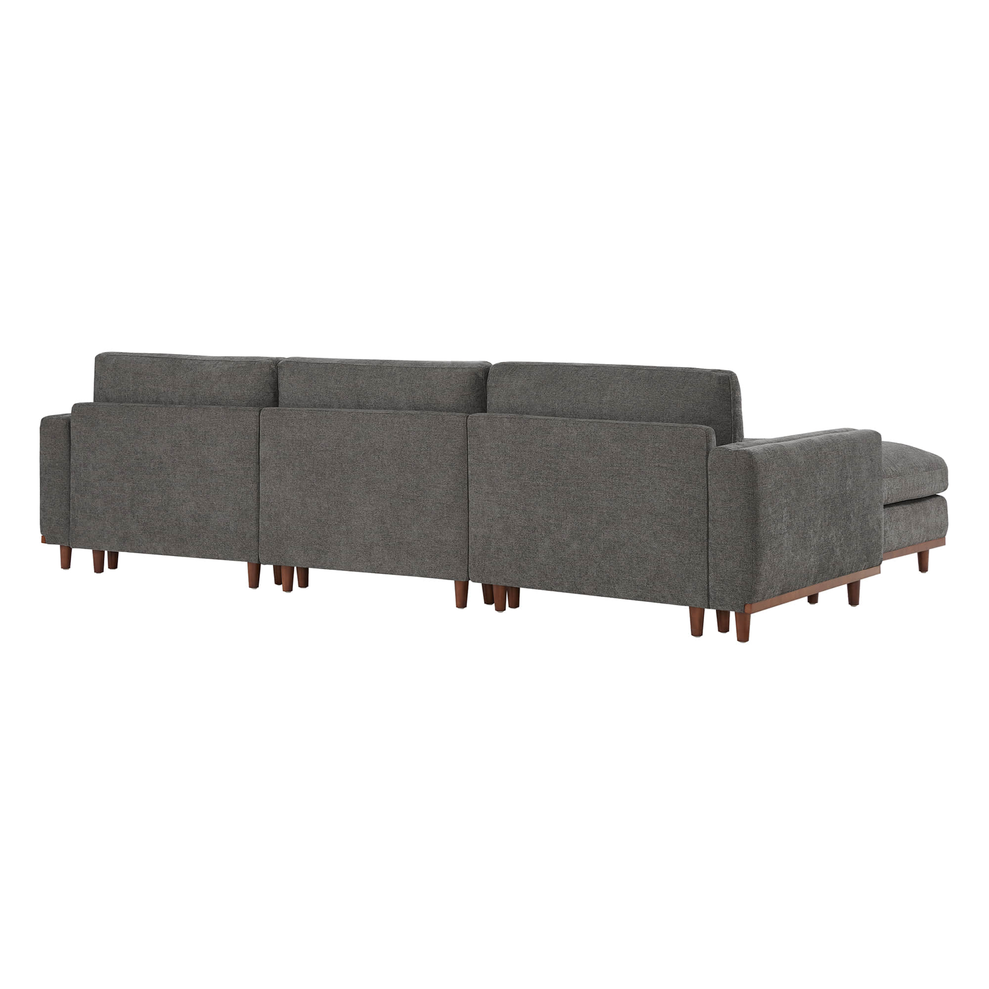 Liam 4-Piece Overstuffed Feather Wood Base Sectional Sofa - Image 52