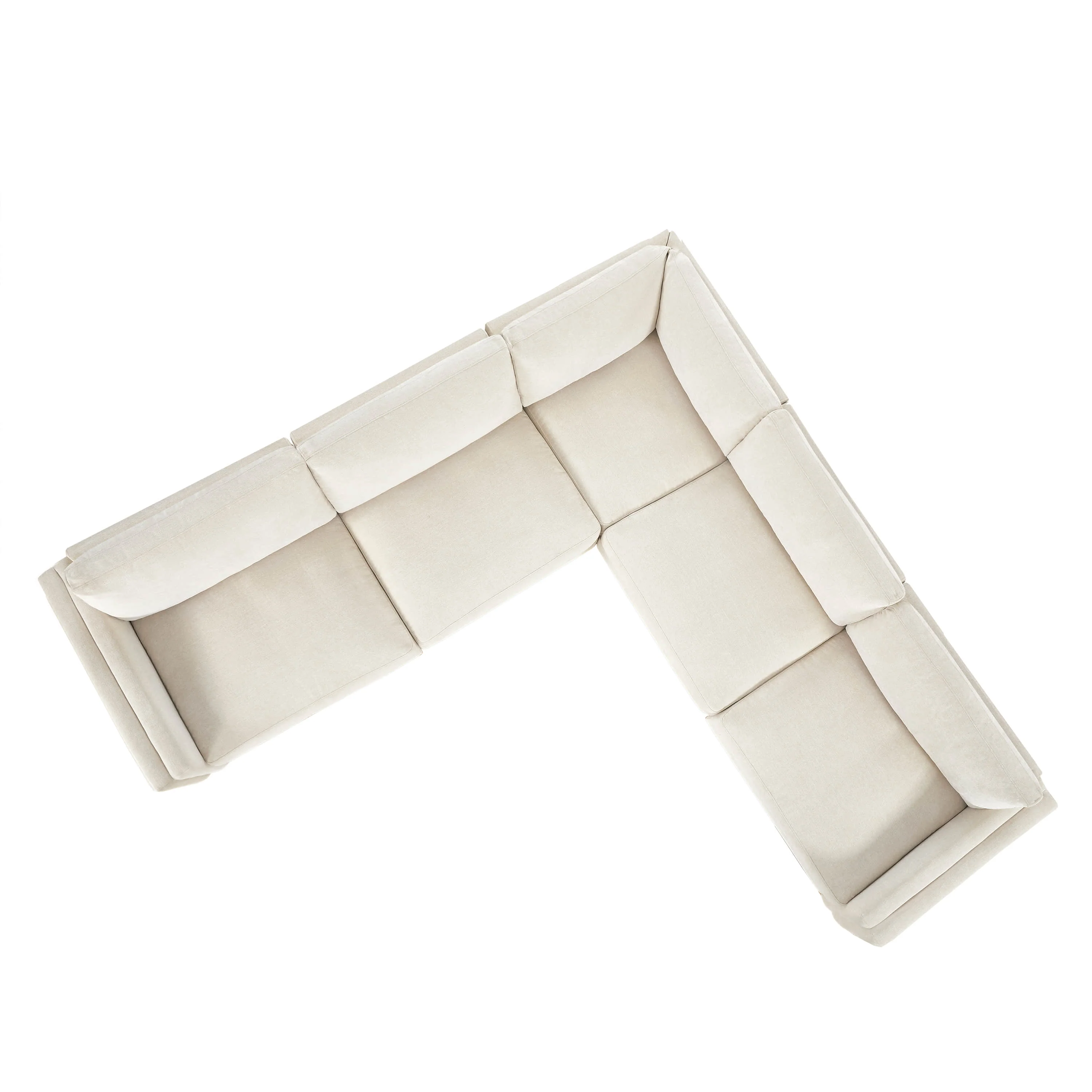 Liam 5-Piece Overstuffed Feather Wood Base Sectional Sofa - Image 23