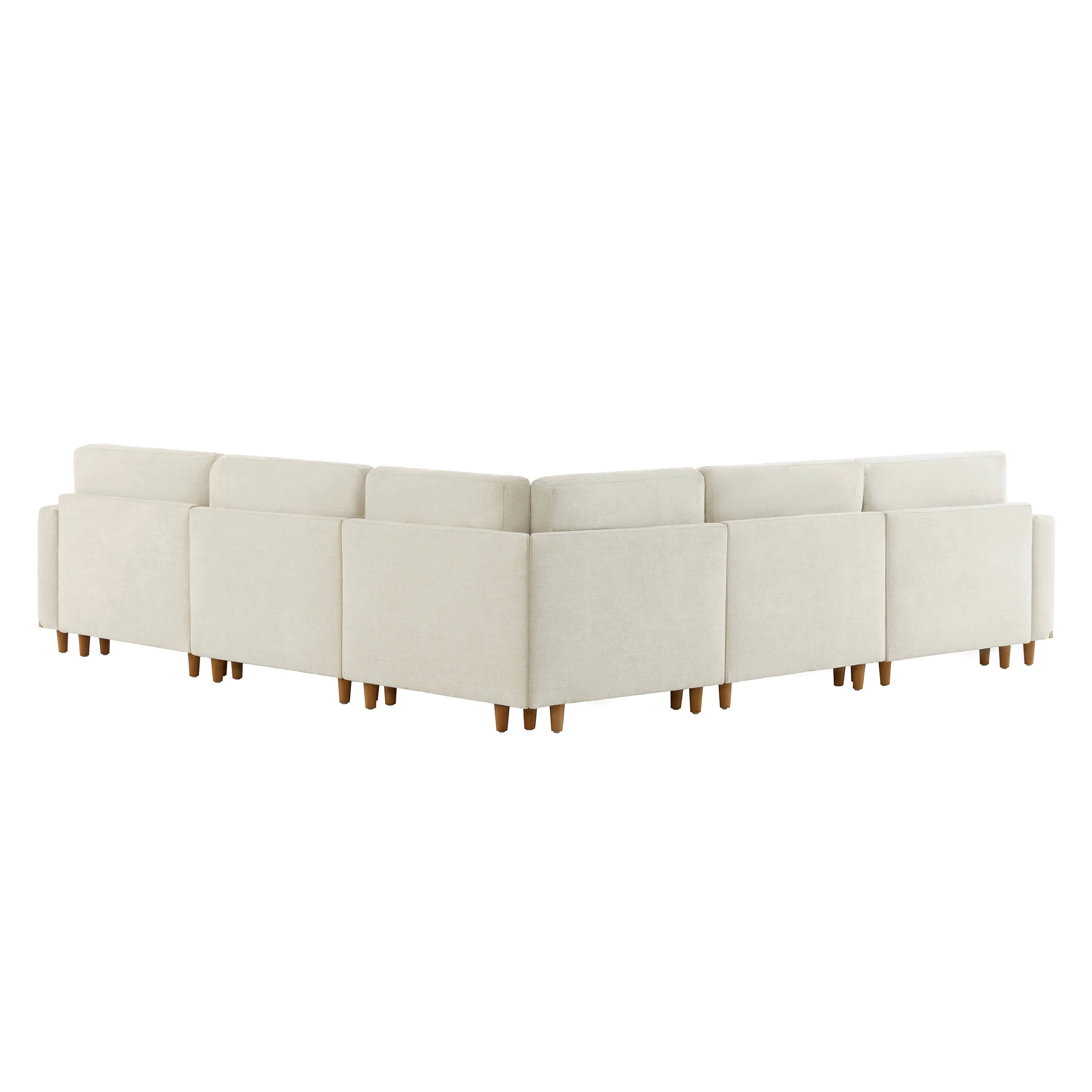 Liam 5-Piece Overstuffed Feather Wood Base Sectional Sofa - Image 24