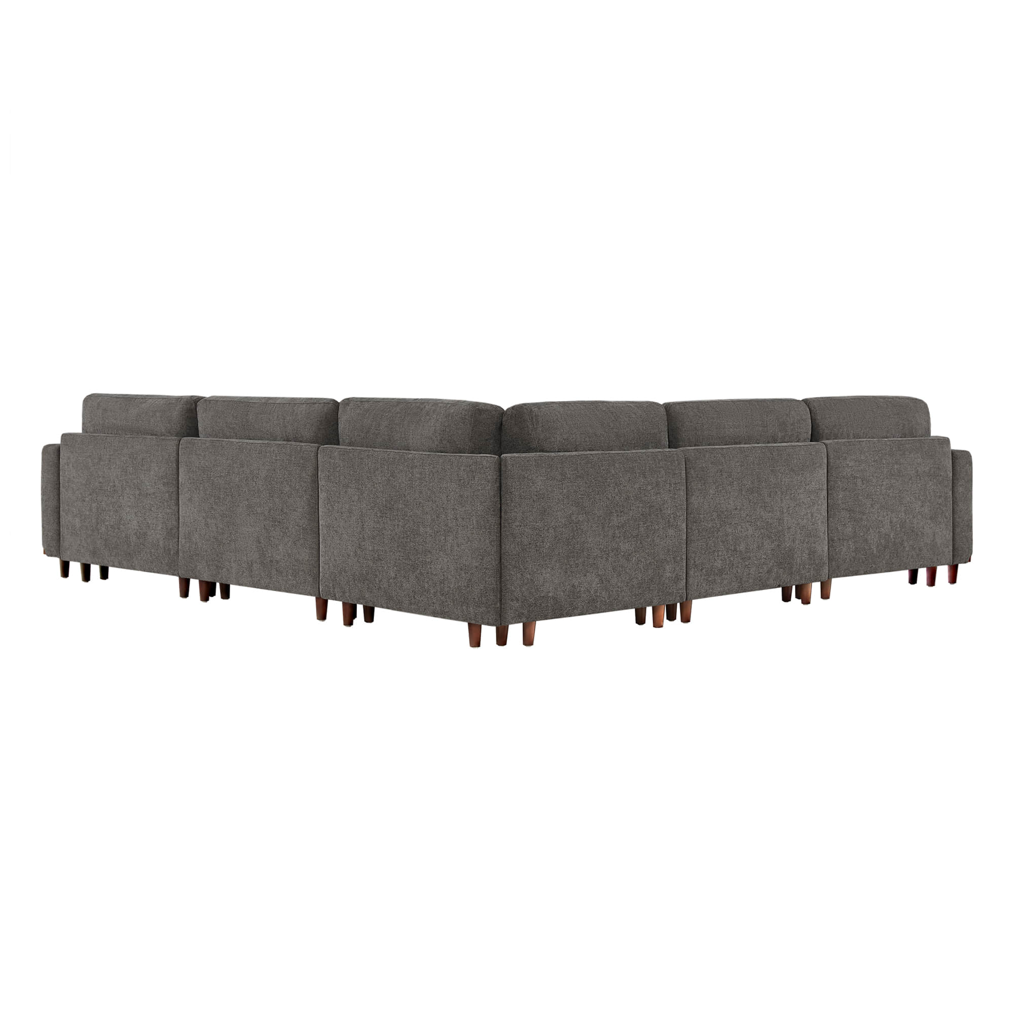 Liam 5-Piece Overstuffed Feather Wood Base Sectional Sofa - Image 52