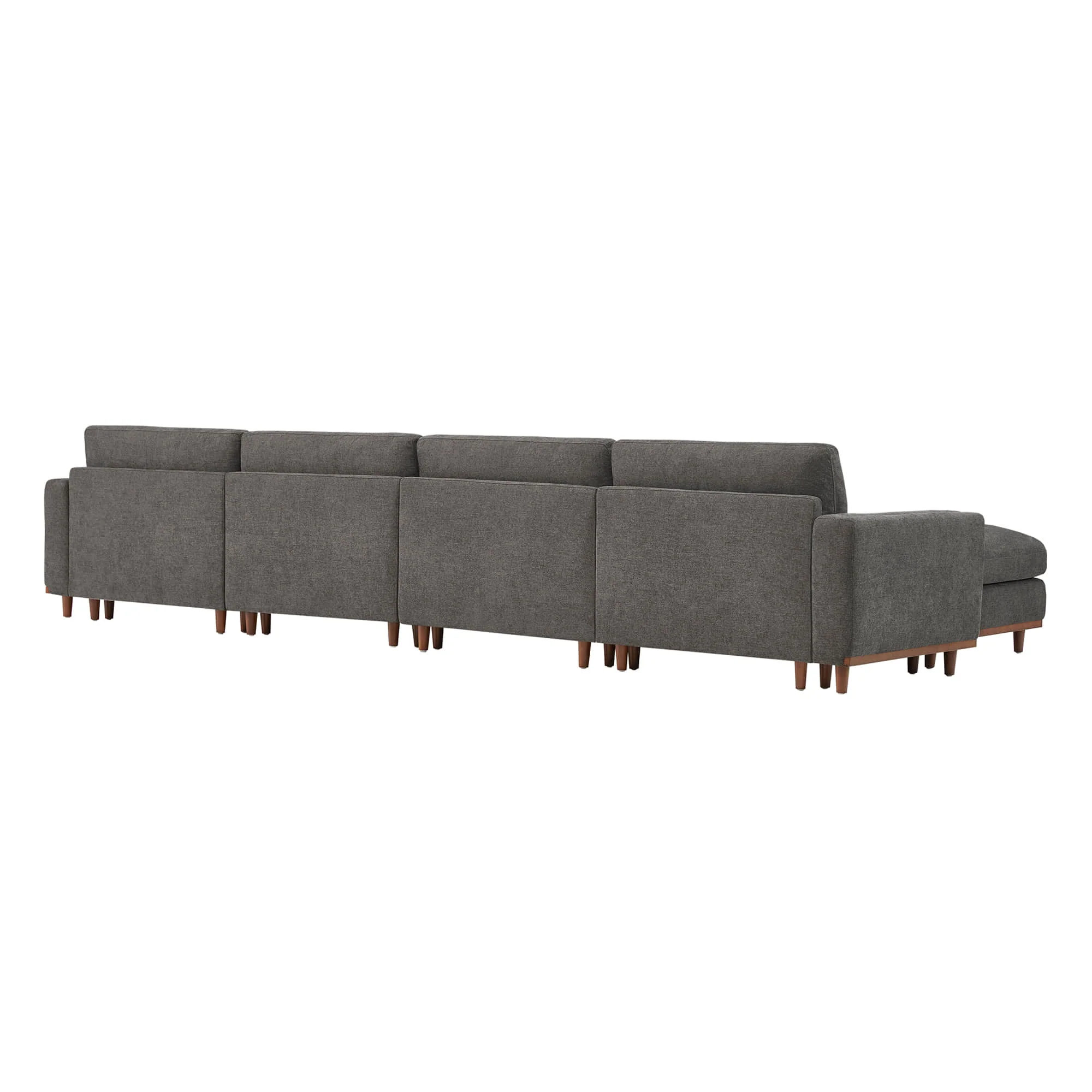 Liam 6-Piece Overstuffed Feather Wood Base Sectional Sofa - Image 41