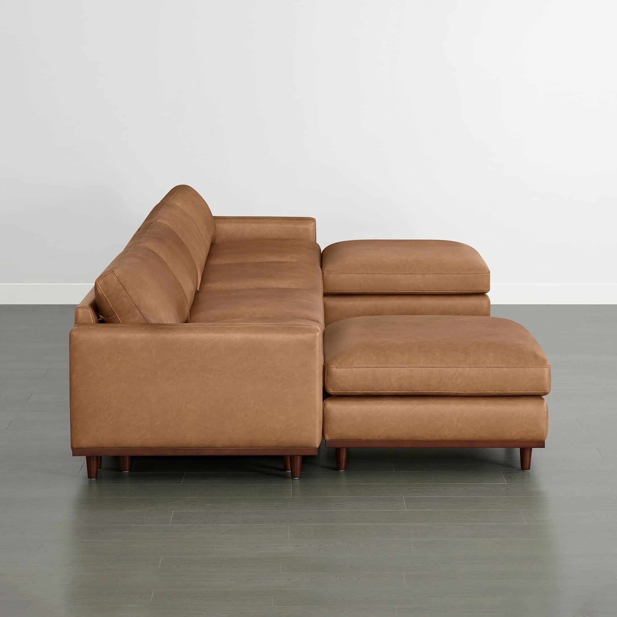 Liam 6-Piece Overstuffed Feather Wood Base Sectional Sofa - Image 59