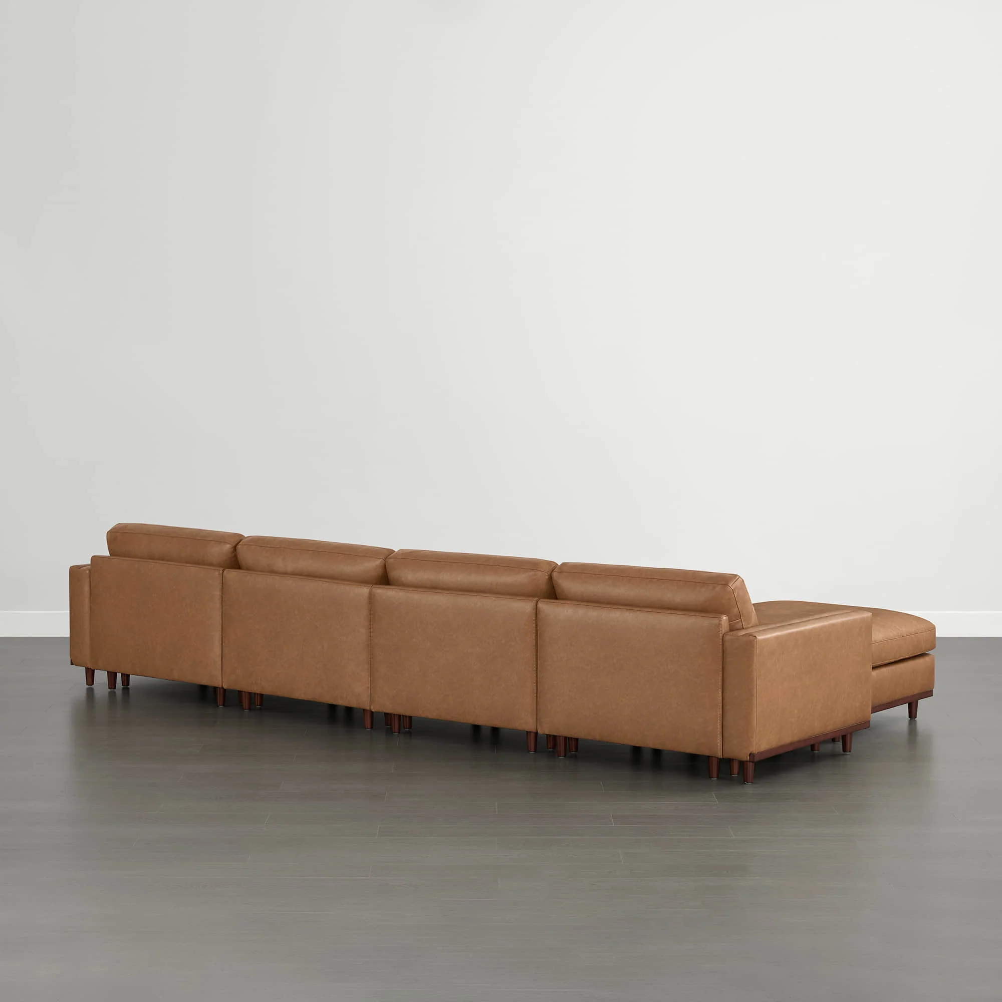 Liam 6-Piece Overstuffed Feather Wood Base Sectional Sofa - Image 61