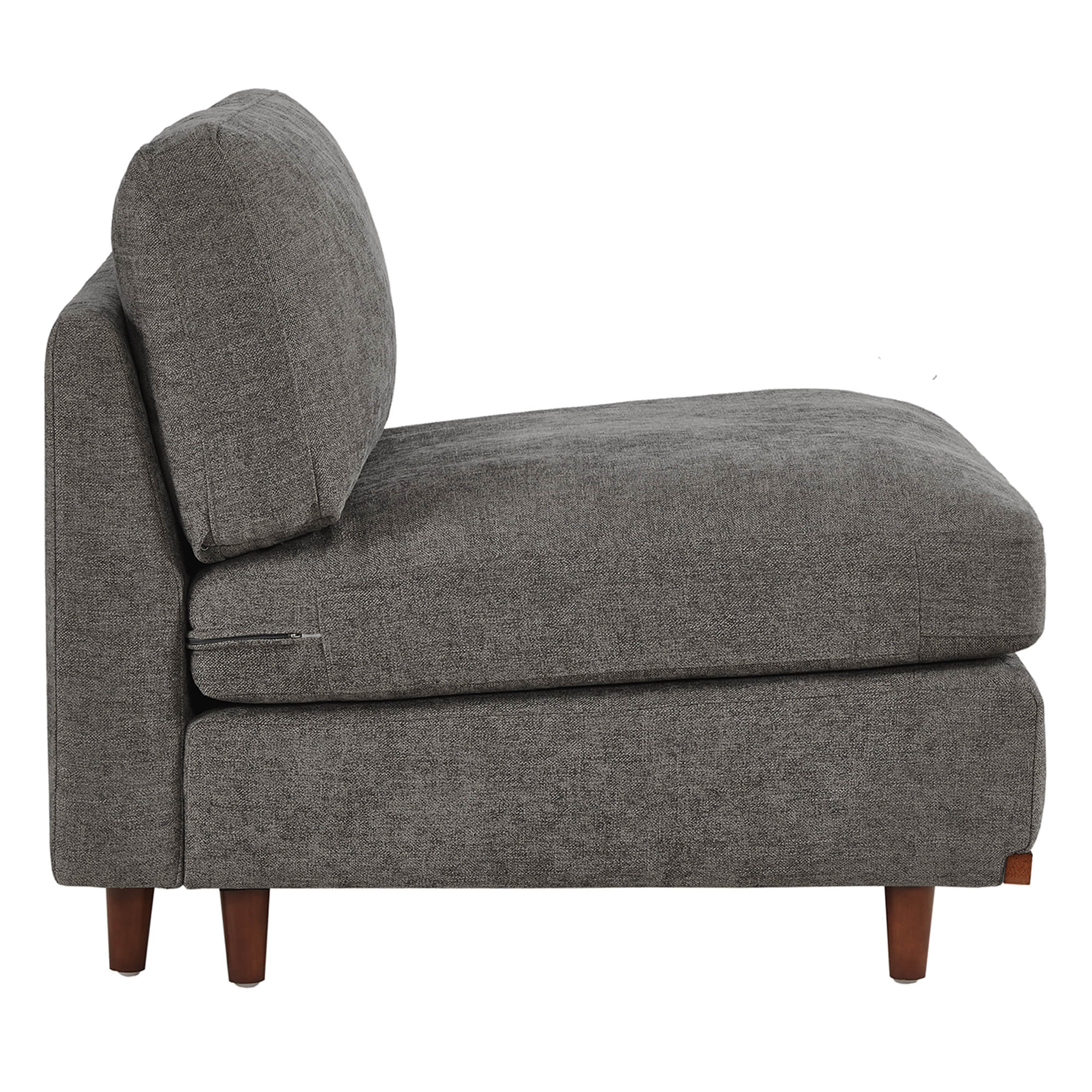 Liam Overstuffed Feather Modular Armless Seat - Image 14