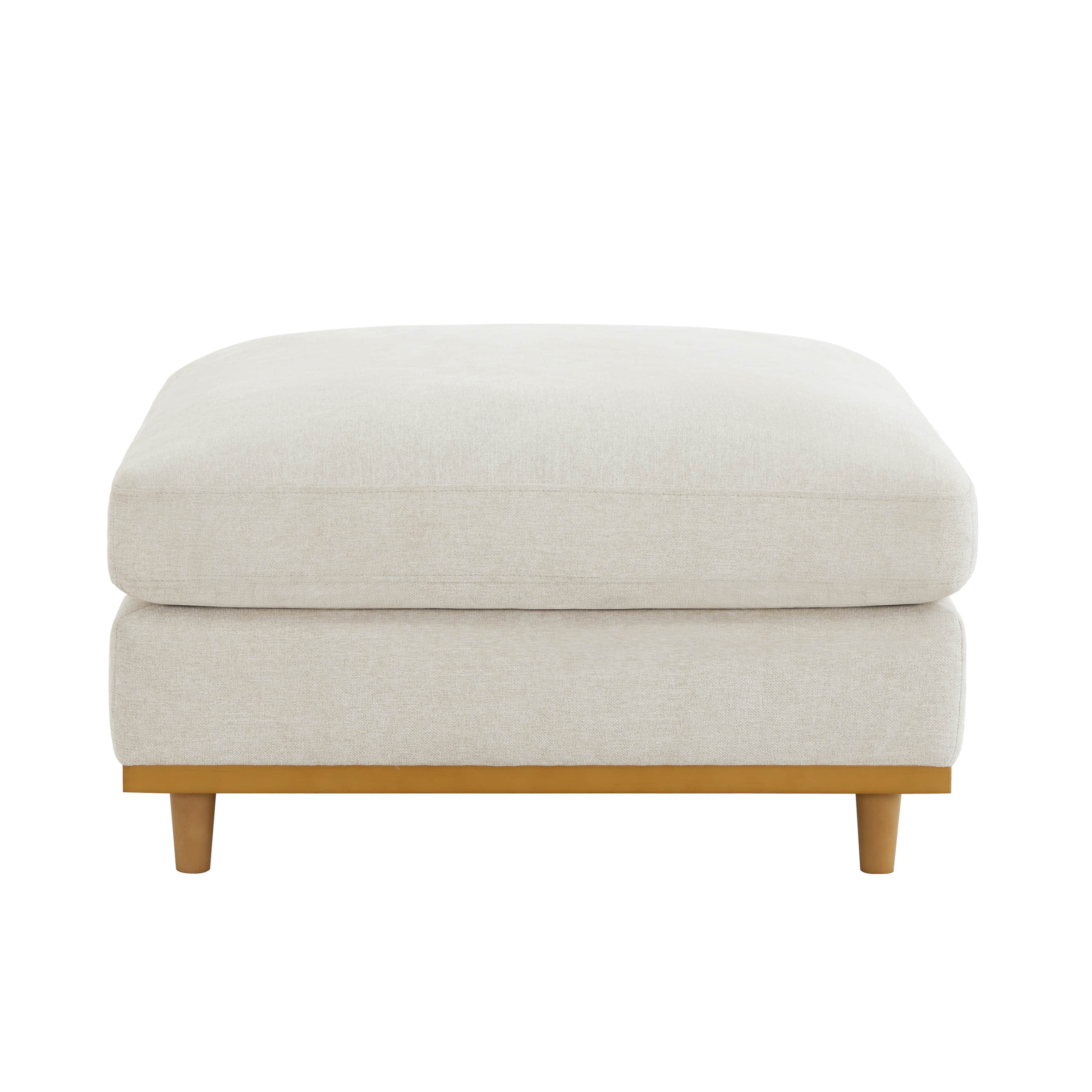 Liam Overstuffed Feather Ottoman - Image 4