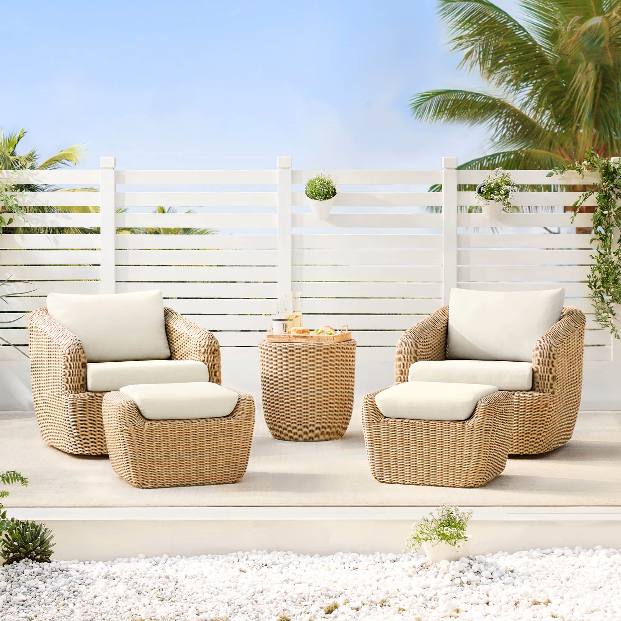 Liana Wicker Outdoor 5-Piece Patio Set - Image 33